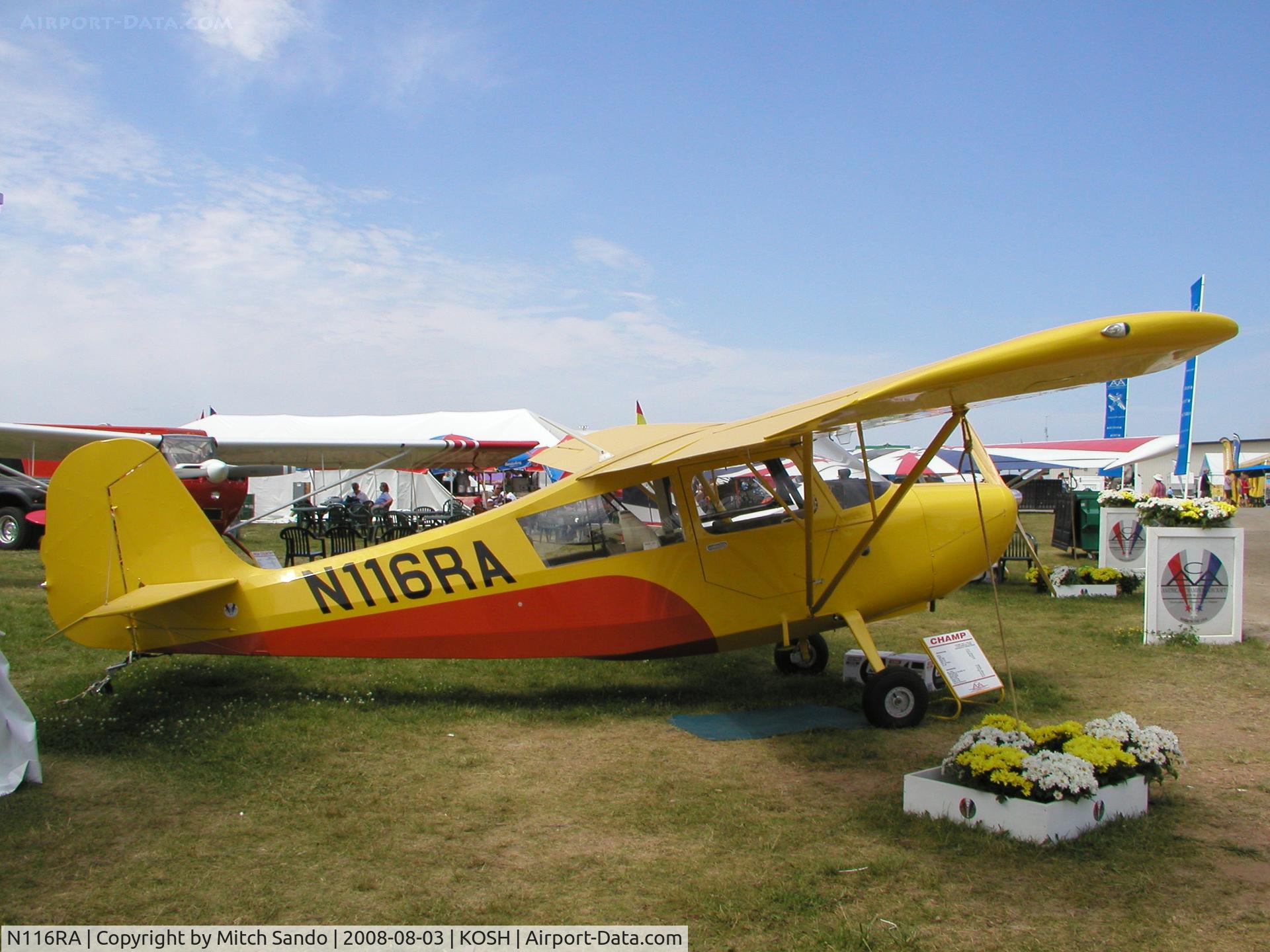 N116RA, 2008 American Champion 7EC C/N 1025-2008, EAA AirVenture 2008.
