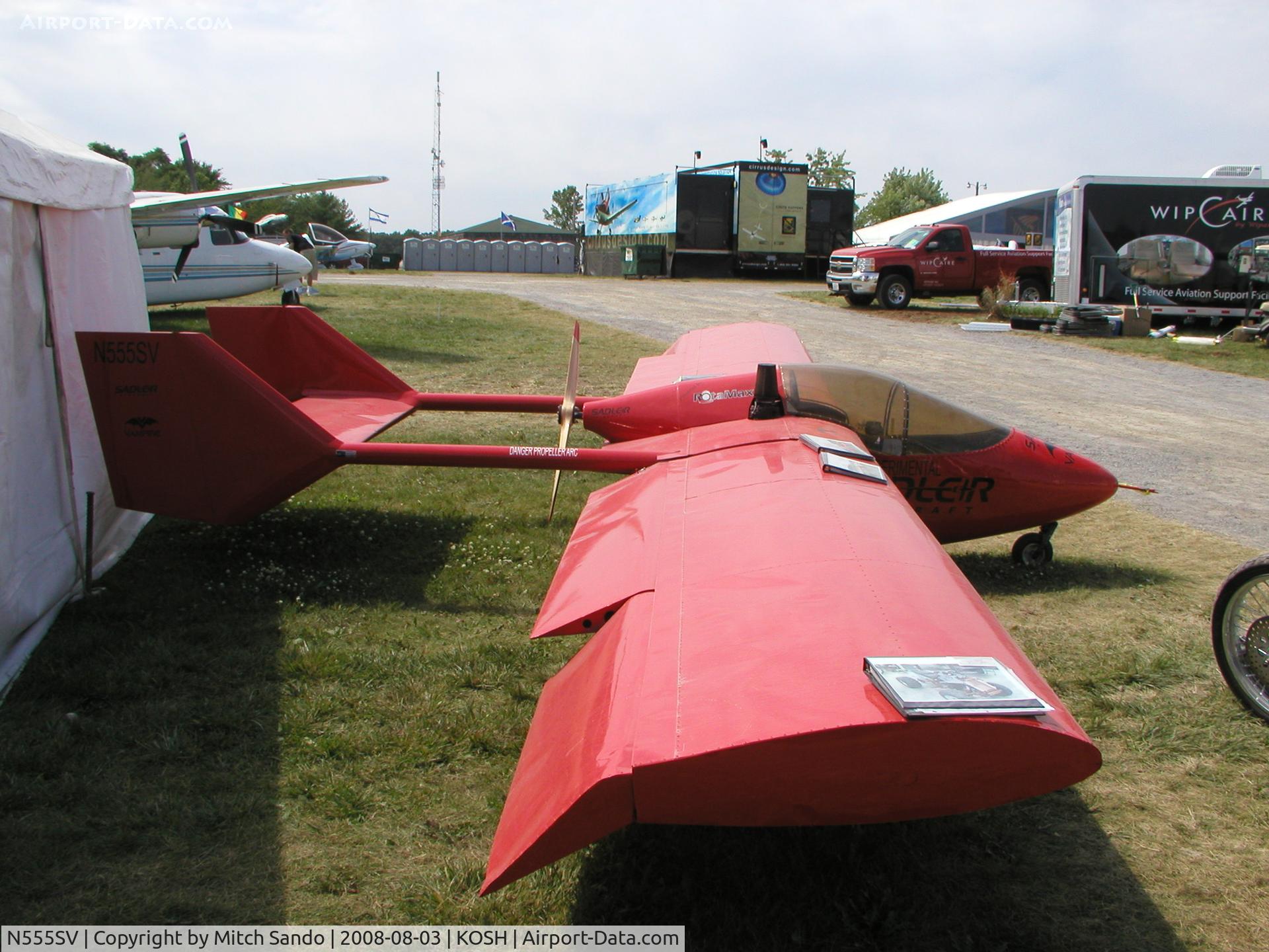 N555SV, 1984 American Microflight Vampire C/N 018, EAA AirVenture 2008.