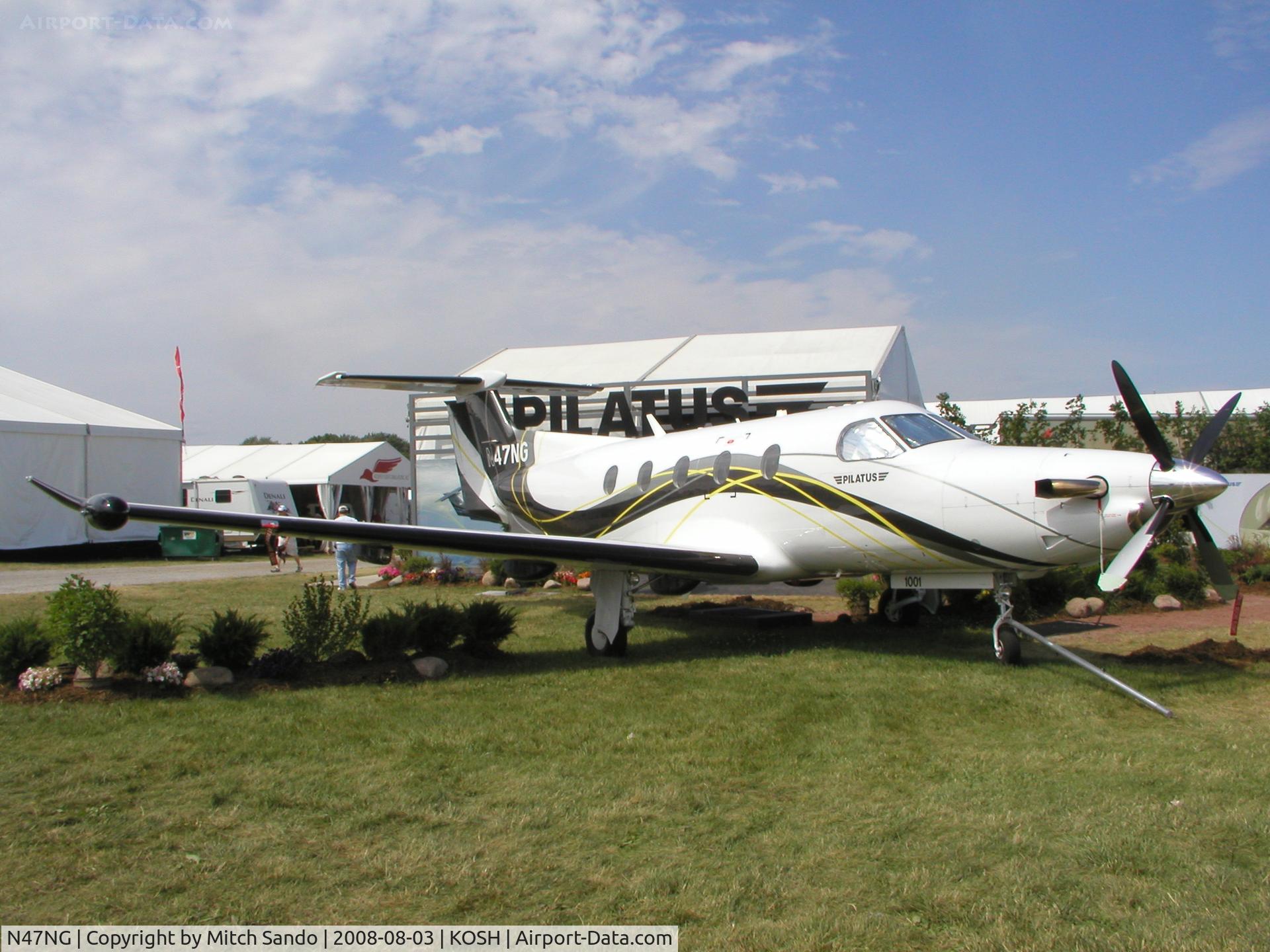 N47NG, 2007 Pilatus PC-12/47E C/N 1001, EAA AirVenture 2008.