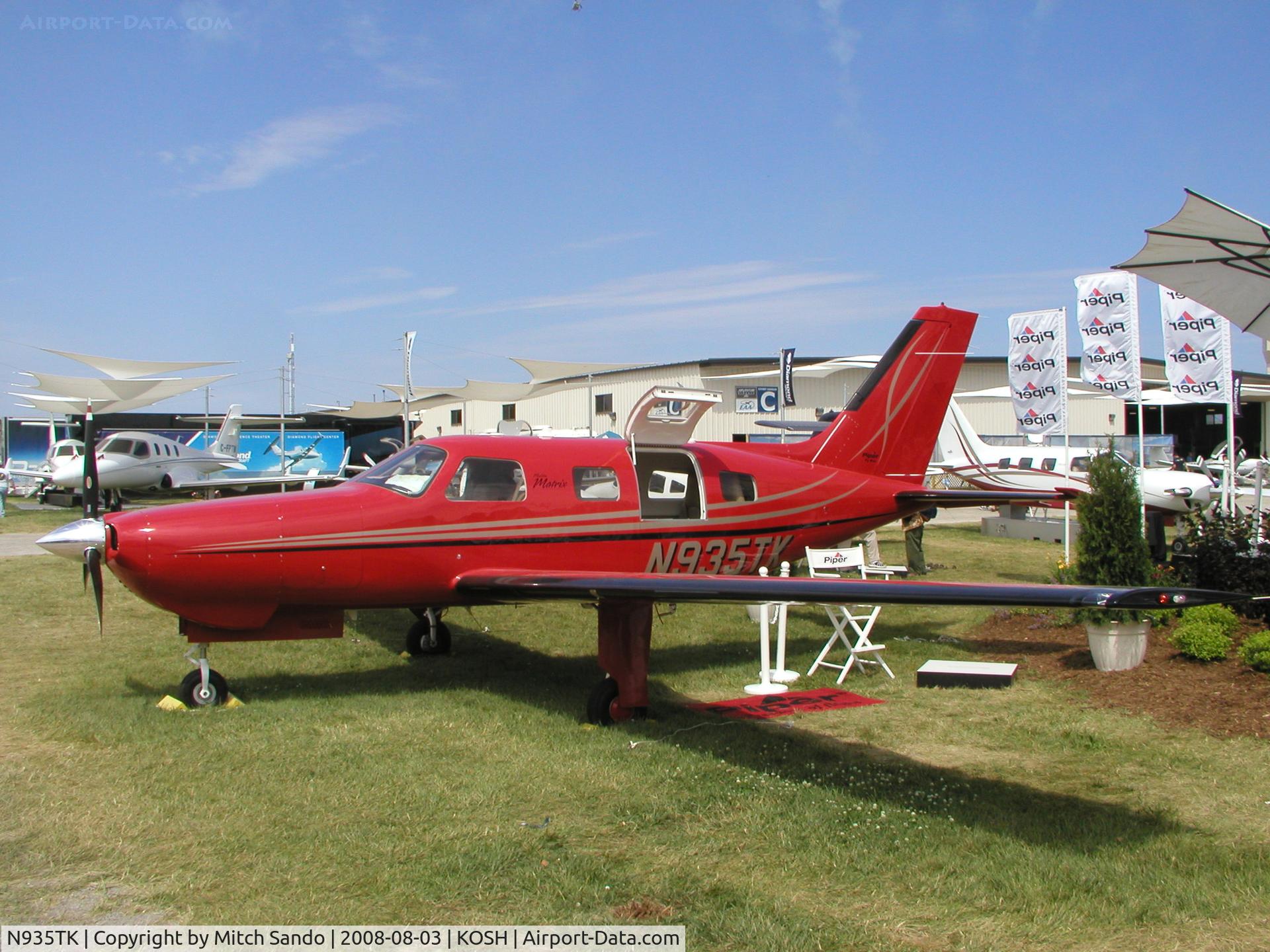 N935TK, 2008 Piper PA-46R-350T Malibu Matrix C/N 4692052, EAA AirVenture 2008.