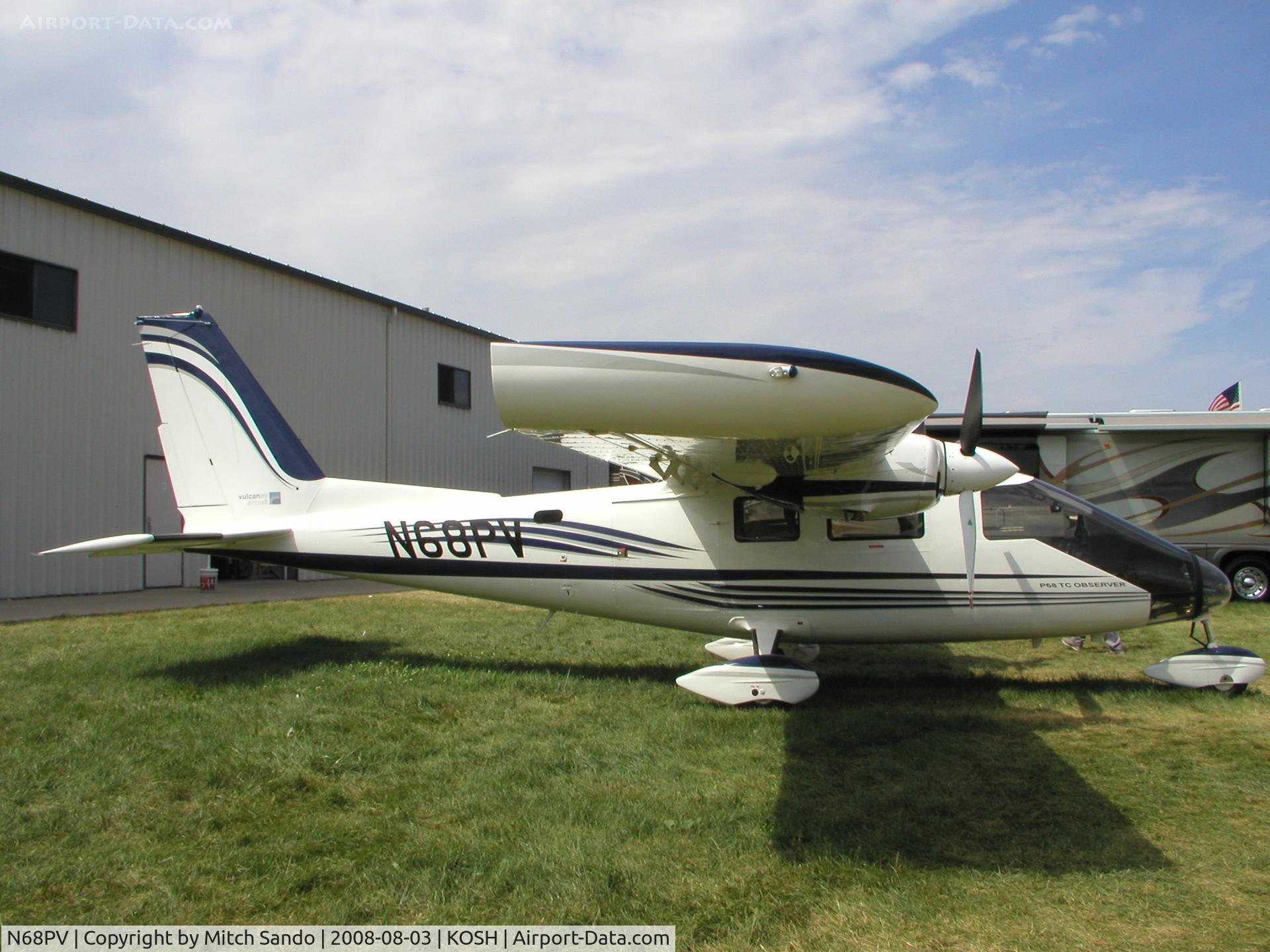 N68PV, 2007 Vulcanair P-68TC Observer C/N 442-07/OTC, EAA AirVenture 2008.