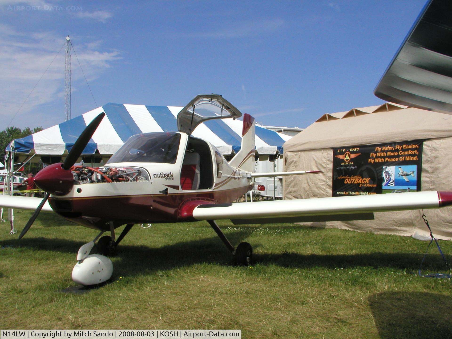 N14LW, 2008 Hughes Engineering SP-2000 OUTBACK C/N 007, EAA AirVenture 2008.
