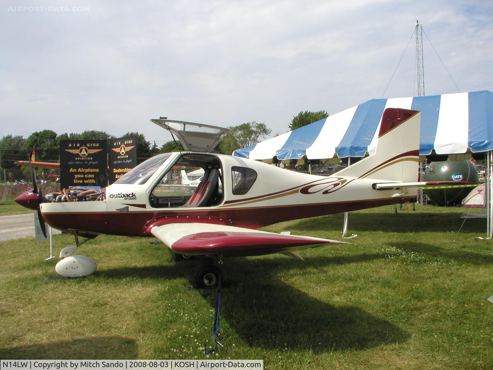 N14LW, 2008 Hughes Engineering SP-2000 OUTBACK C/N 007, EAA AirVenture 2008.