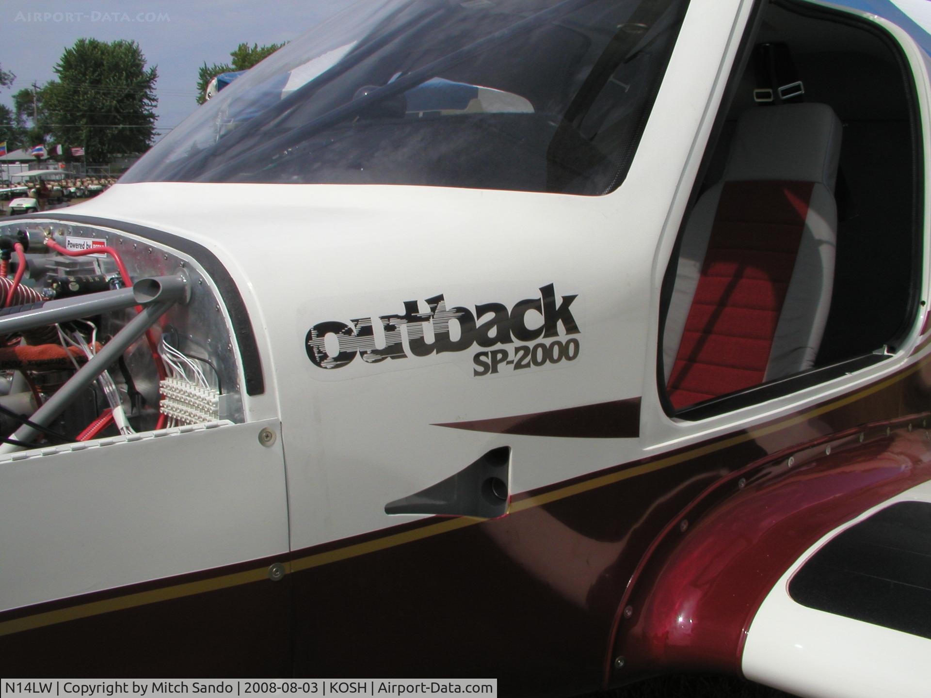 N14LW, 2008 Hughes Engineering SP-2000 OUTBACK C/N 007, EAA AirVenture 2008.