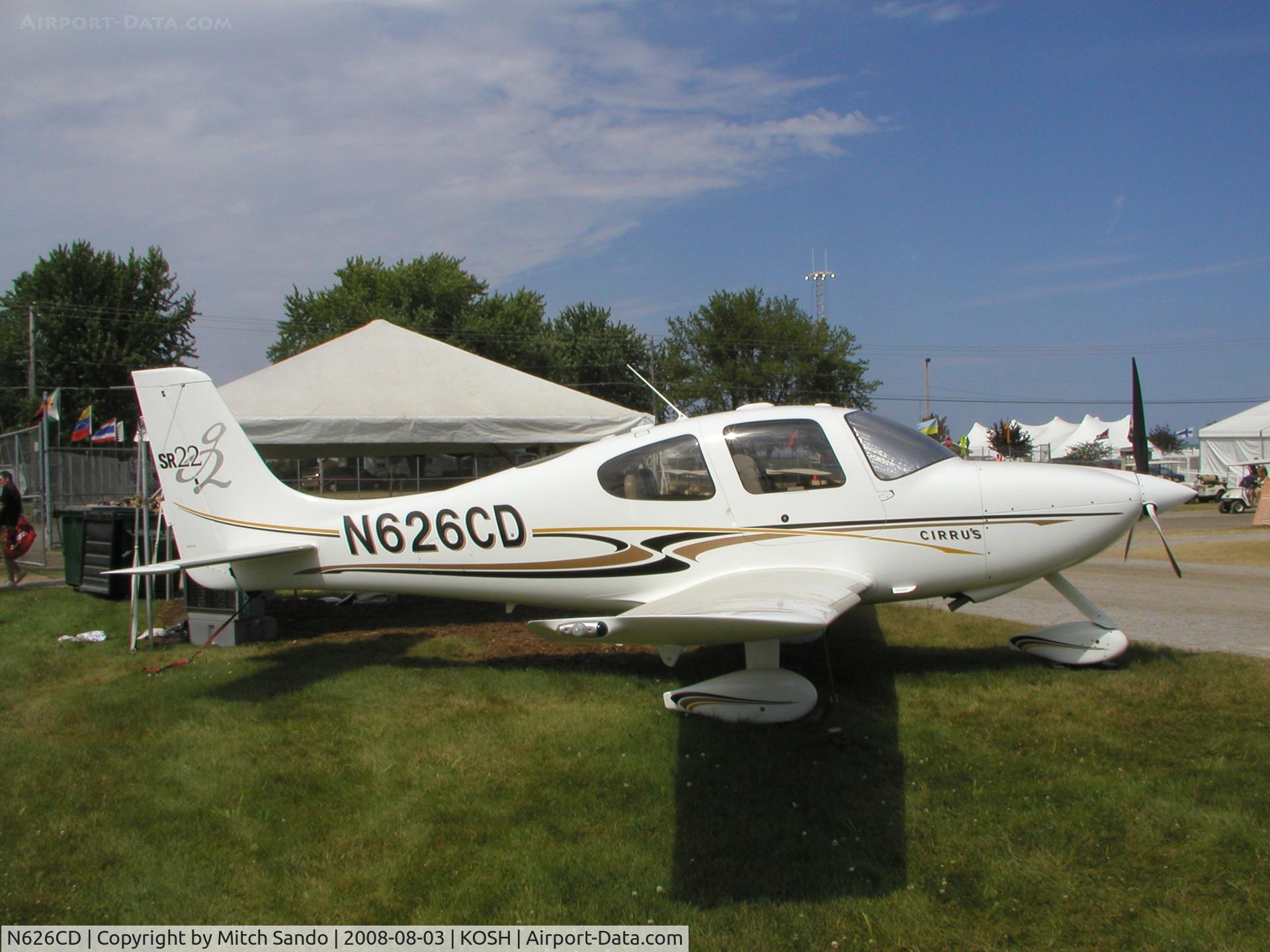N626CD, 2004 Cirrus SR22 C/N 1042, EAA AirVenture 2008.