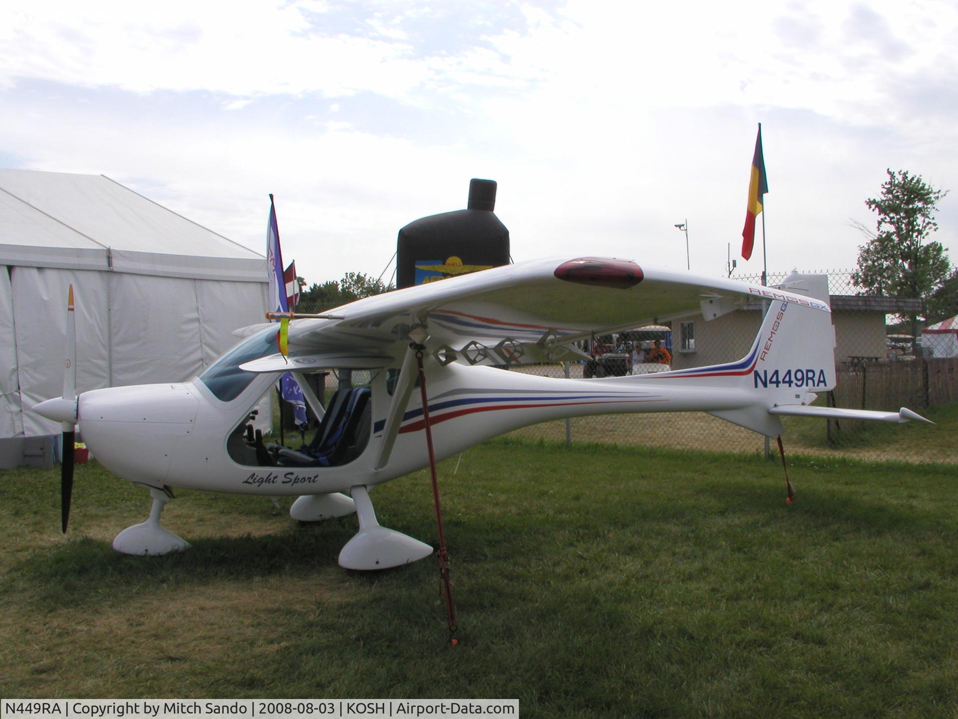 N449RA, 2008 Remos GX C/N 258, EAA AirVenture 2008.