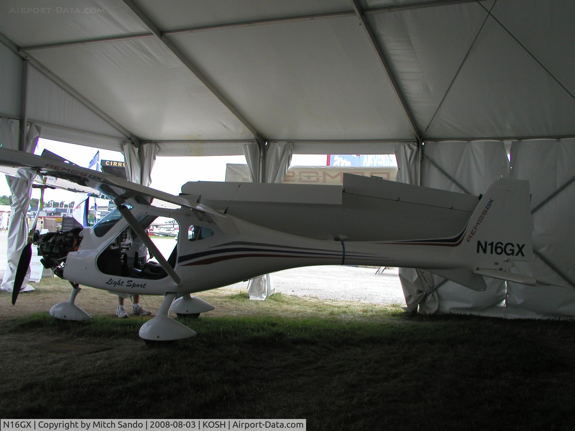 N16GX, 2008 Remos GX C/N 259, EAA AirVenture 2008.