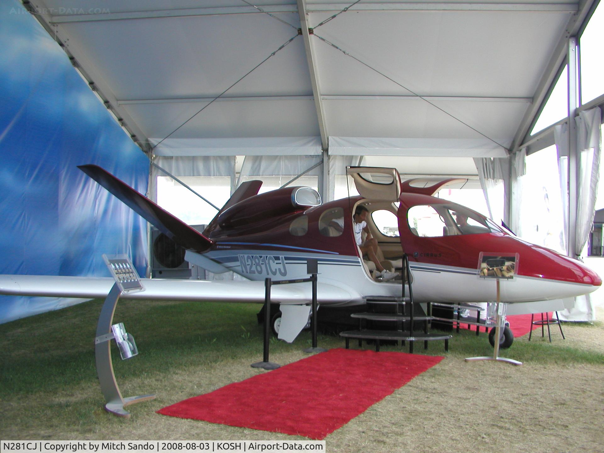 N281CJ, 2008 Cirrus SF50 Vision C/N Not found N281CJ, EAA AirVenture 2008.