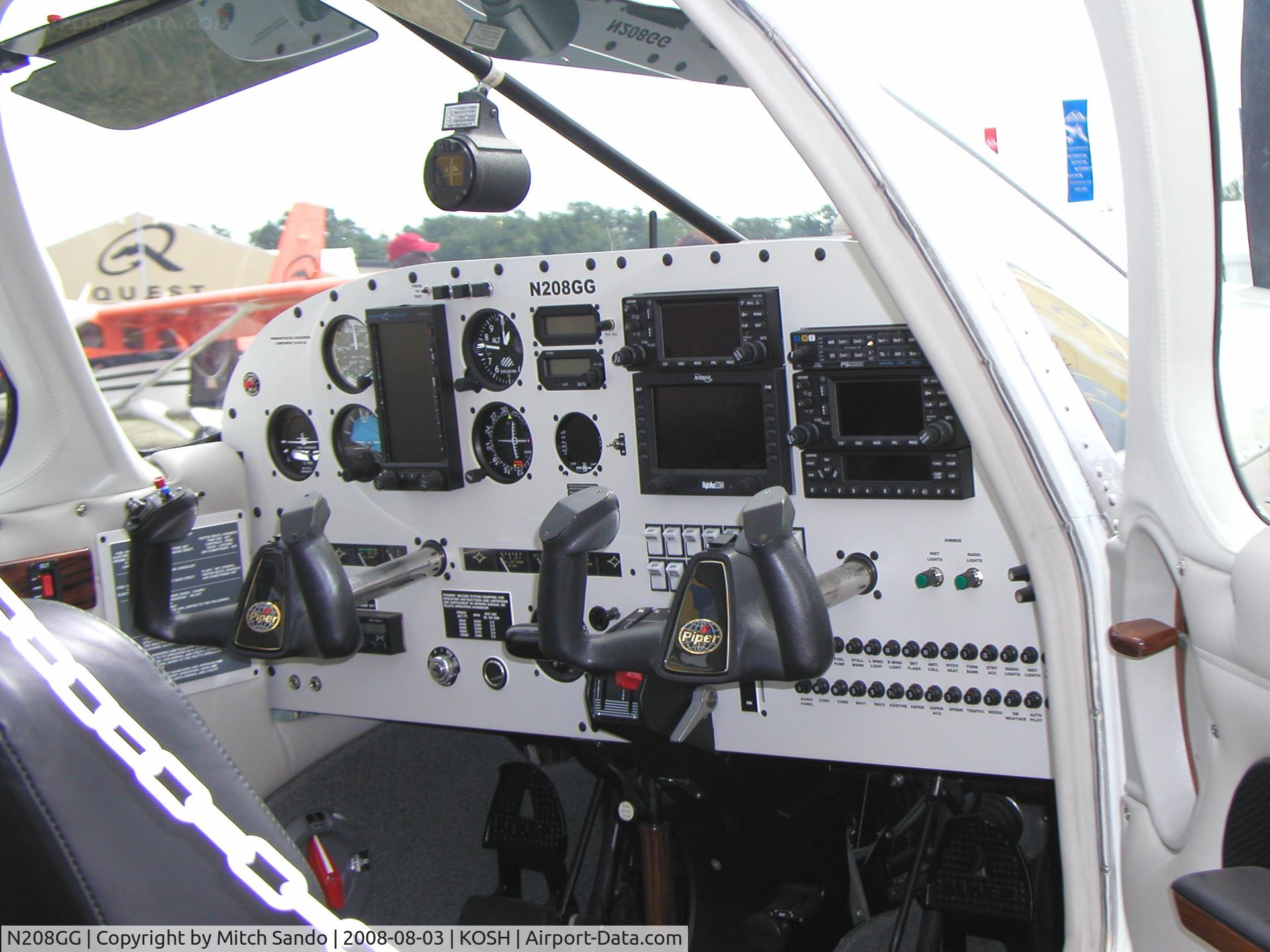 N208GG, 1975 Piper PA-28-181 Archer C/N 28-7690073, EAA AirVenture 2008.