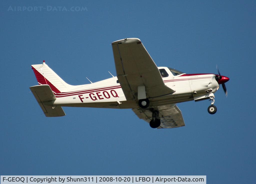 F-GEOQ, 1978 Piper PA-28R-201 Cherokee Arrow III C/N 28R-7837214, Go around over rwy 14R...