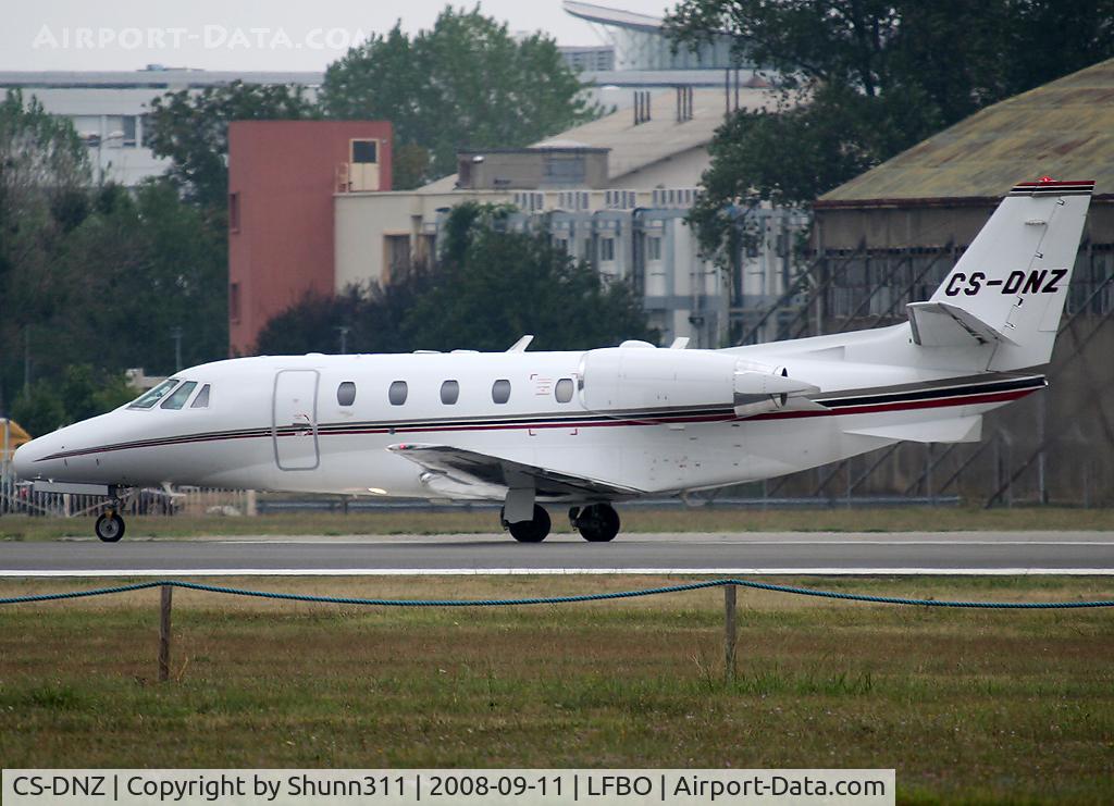 CS-DNZ, 2002 Cessna 560 Citation Excel C/N 560-5235, Ready for take off rwy 32R...