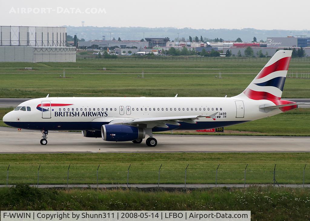 F-WWIN, 2008 Airbus A320-232 C/N 3499, C/n 3499 - To be G-EUUW