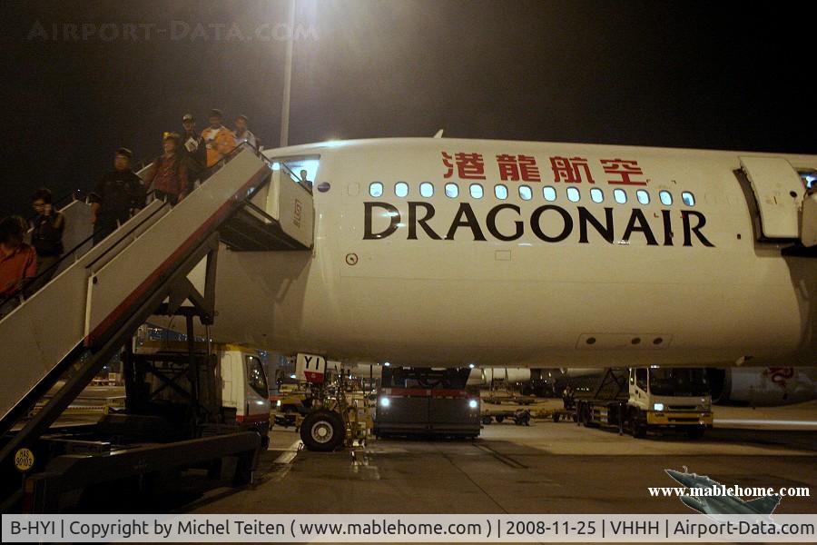 B-HYI, 2002 Airbus A330-343 C/N 479, Dragonair KA431 arriving from Koahsiung