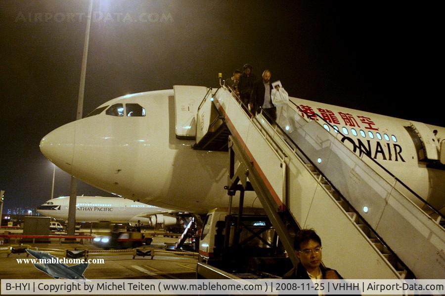 B-HYI, 2002 Airbus A330-343 C/N 479, Dragonair KA431 arriving from Koahsiung
