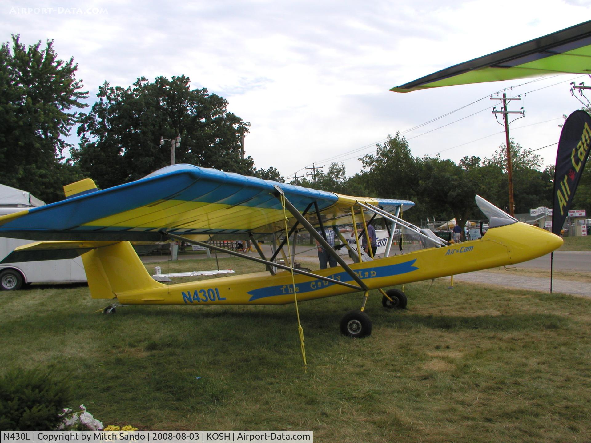 N430L, 2008 Lockwood Aircam C/N AC139, EAA AirVenture 2008.