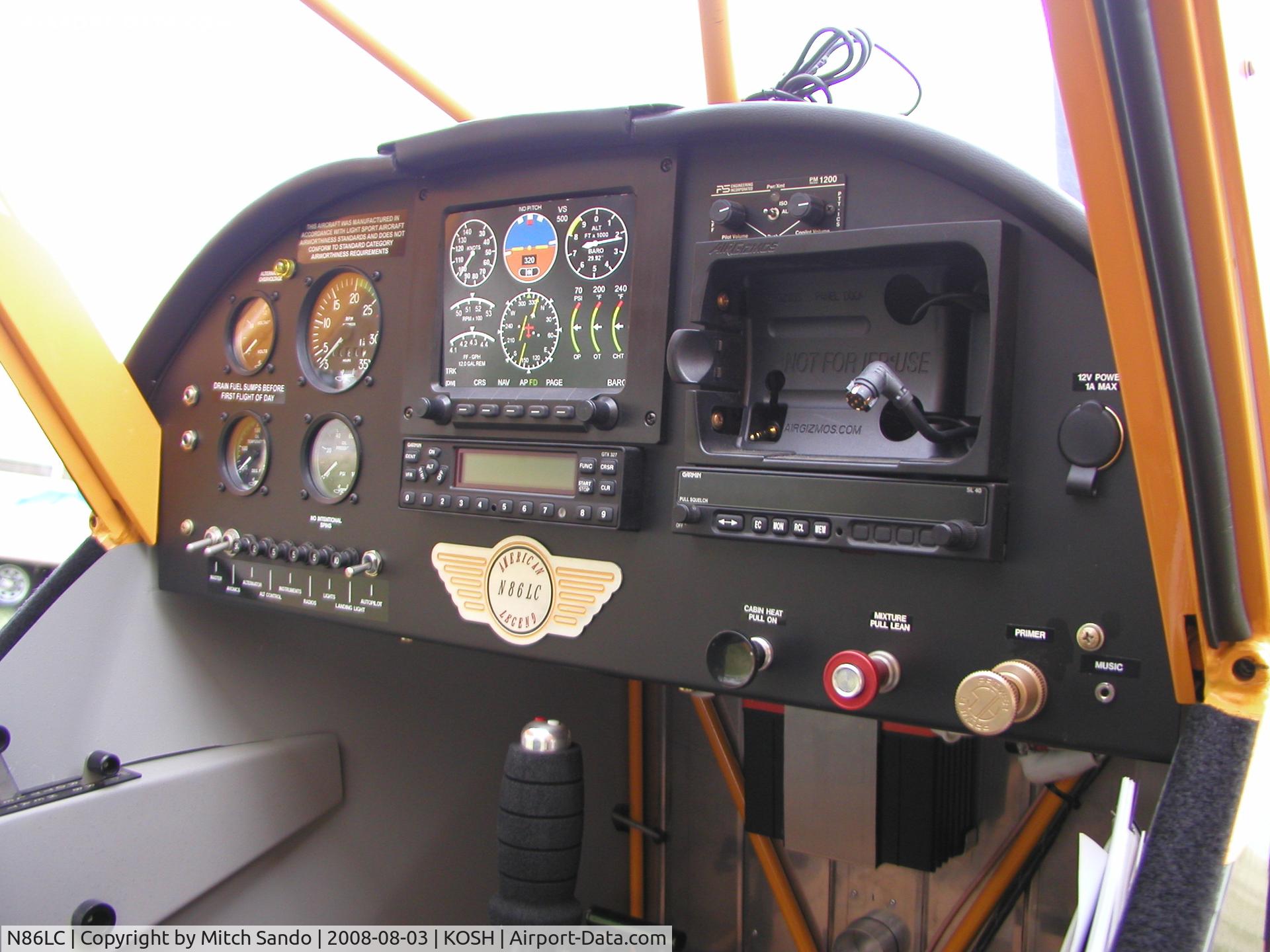 N86LC, 2008 American Legend AL3 C/N AL-1128, EAA AirVenture 2008.