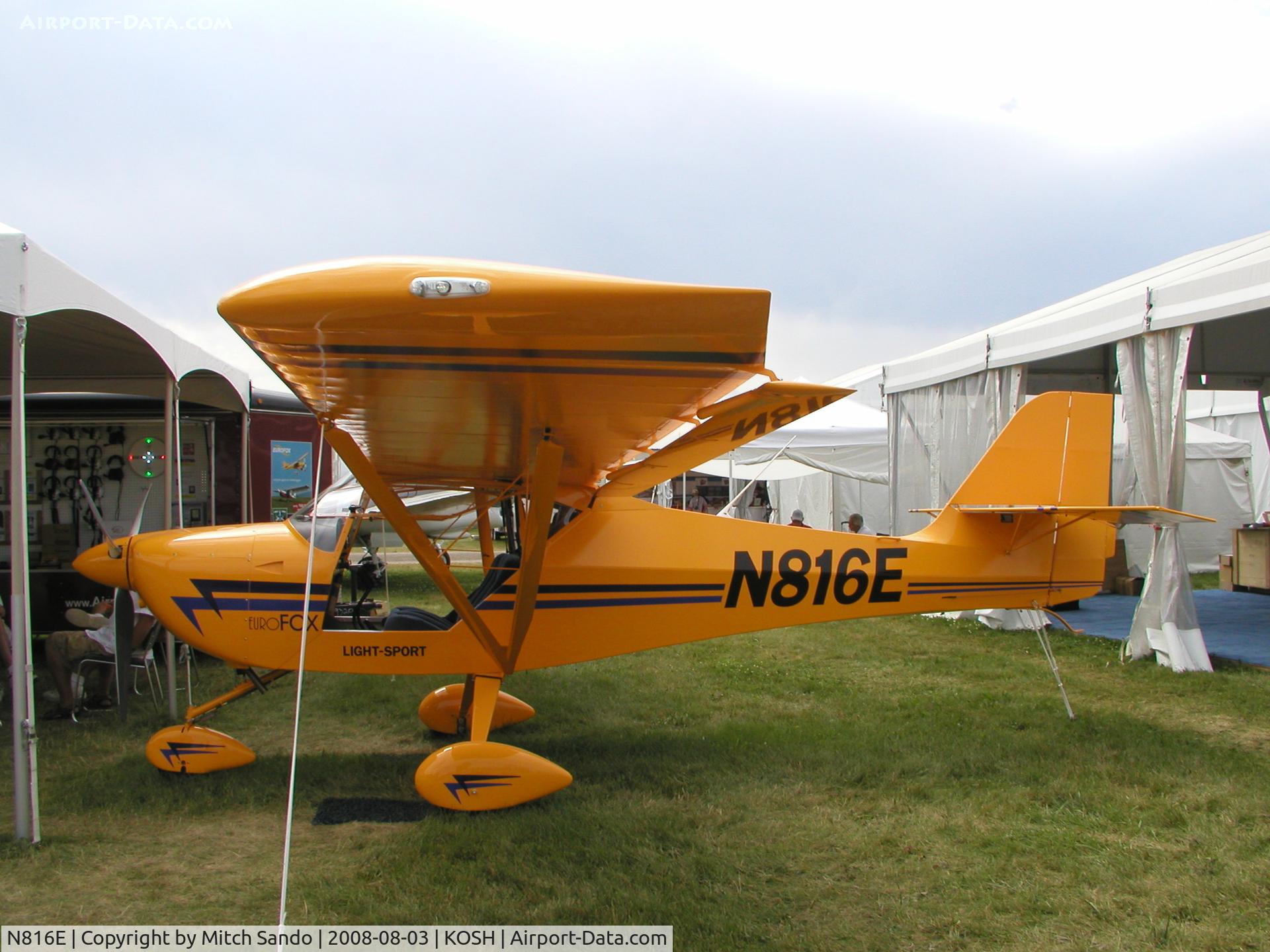N816E, 2008 Aeropro Eurofox LSA 2K C/N 25608, EAA AirVenture 2008.