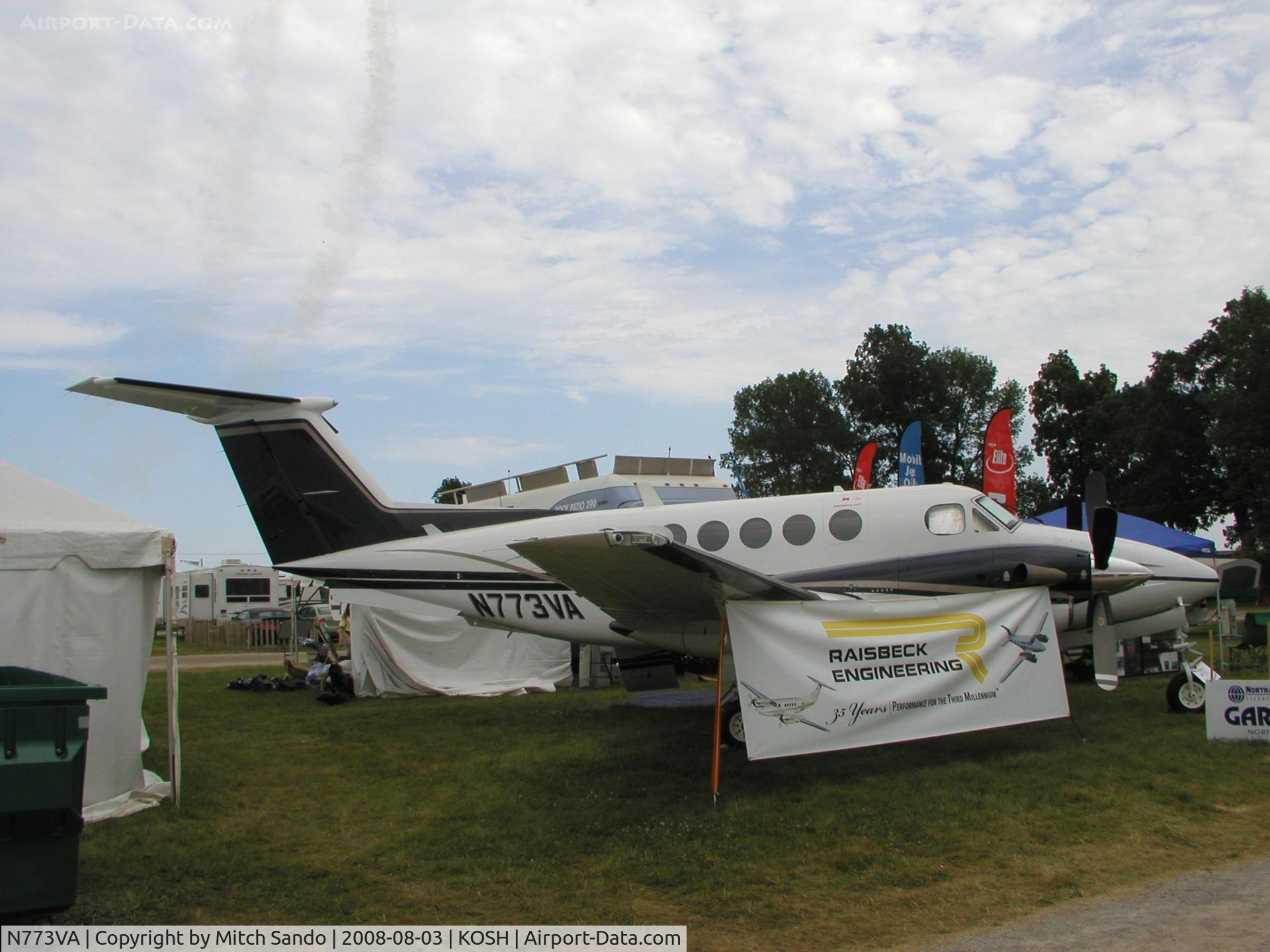 N773VA, 1984 Beech B200 King Air C/N BB-1195, EAA AirVenture 2008.