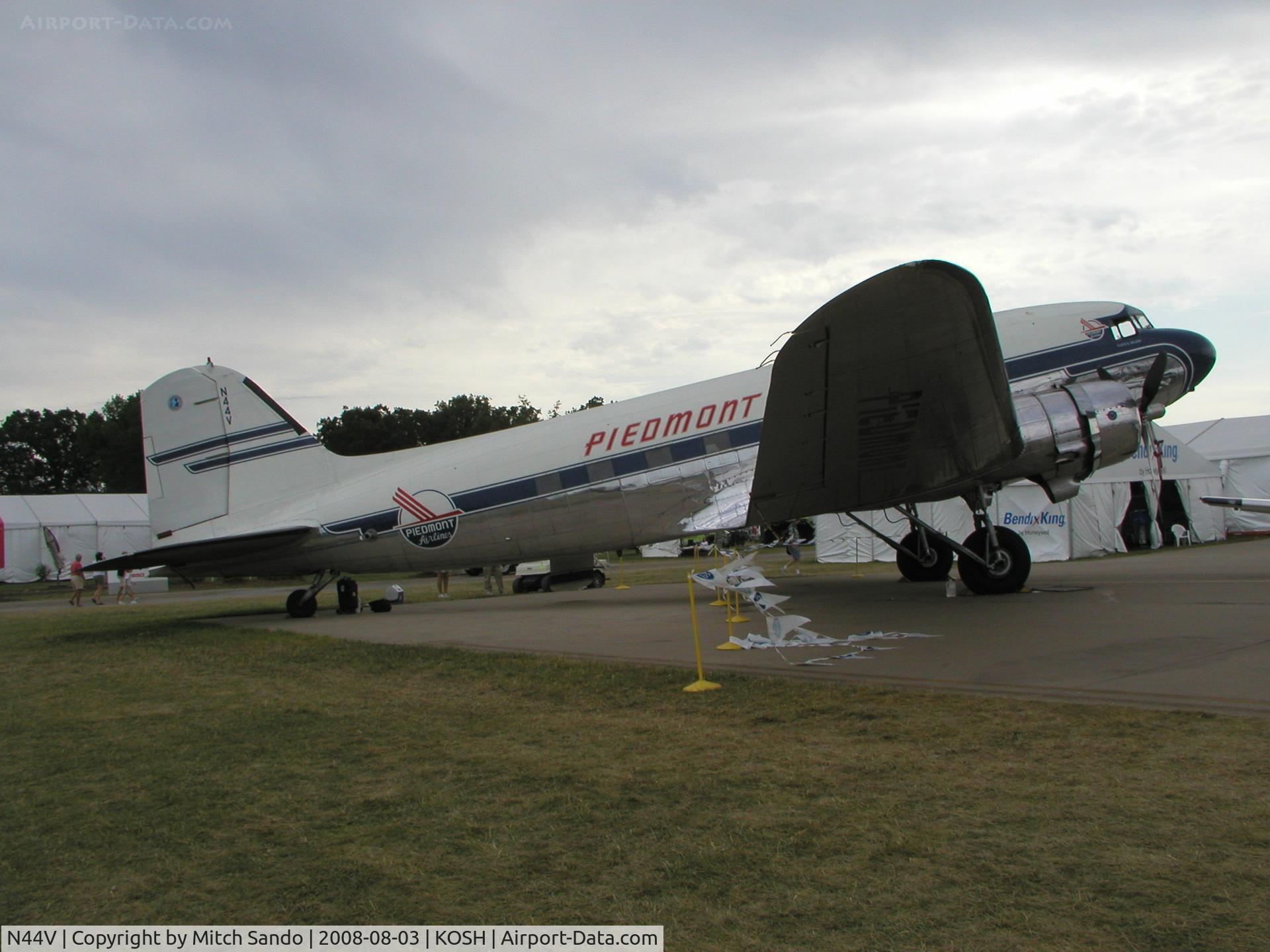 N44V, 1942 Douglas DC-3 C/N 4545, EAA AirVenture 2008.
