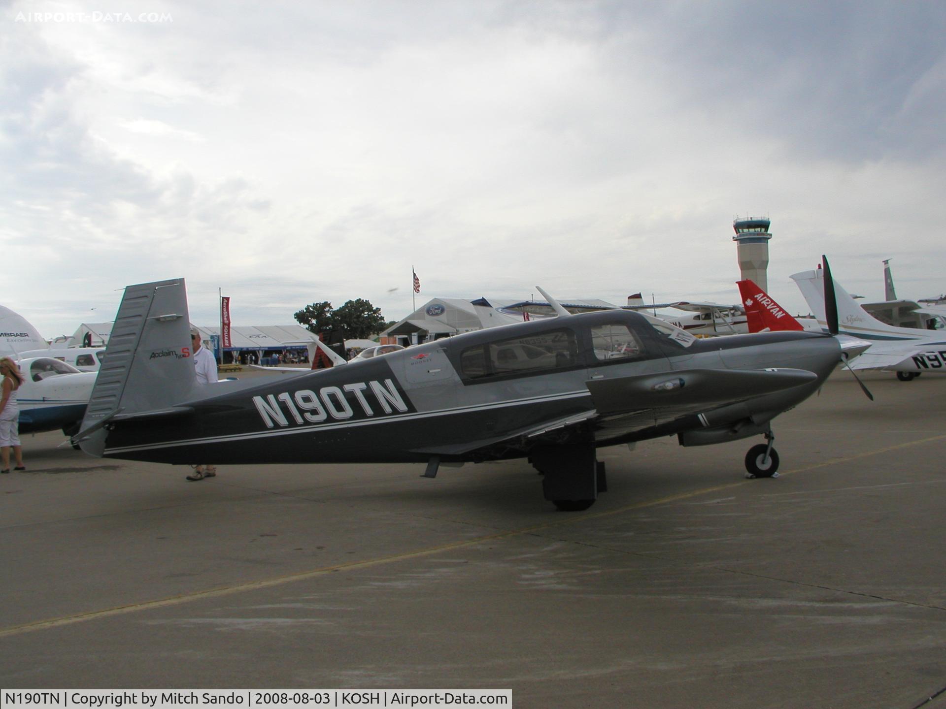 N190TN, 2008 Mooney M20TN Acclaim C/N 31-0090, EAA AirVenture 2008.