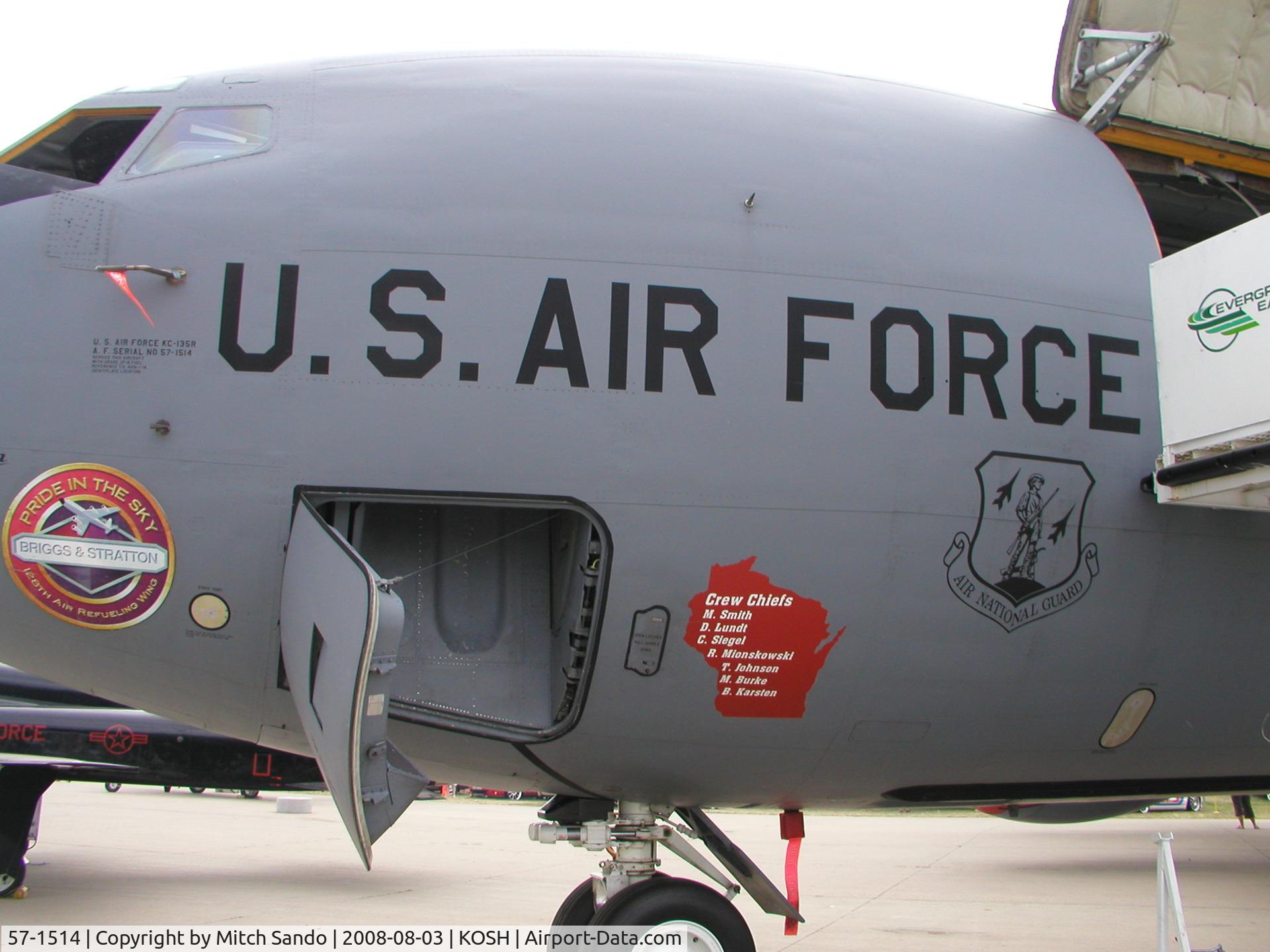 57-1514, 1957 Boeing KC-135R Stratotanker C/N 17585/194, EAA AirVenture 2008.