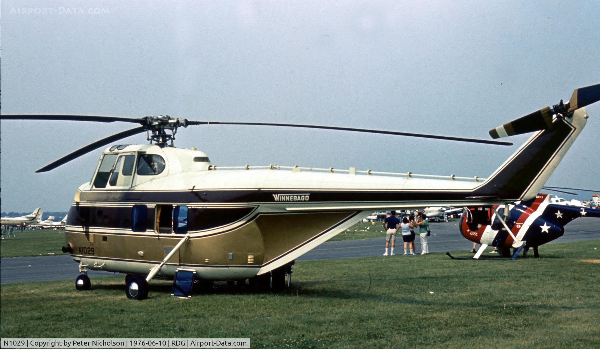 N1029, 1957 Sikorsky HH-19G C/N 1323, Ex-USCG H-19G 1323 seen at Reading Airshow in 1976