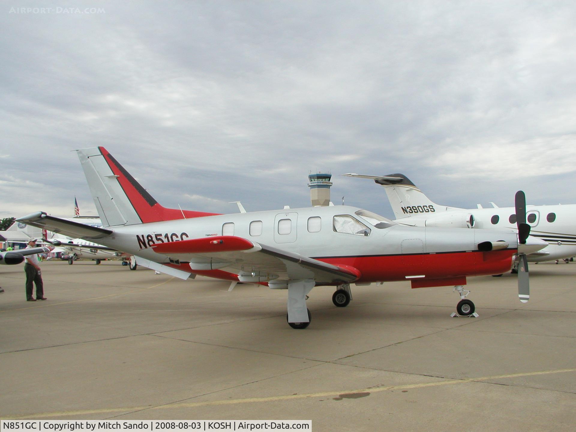 N851GC, 2008 Socata TBM-700 C/N 442, EAA AirVenture 2008.