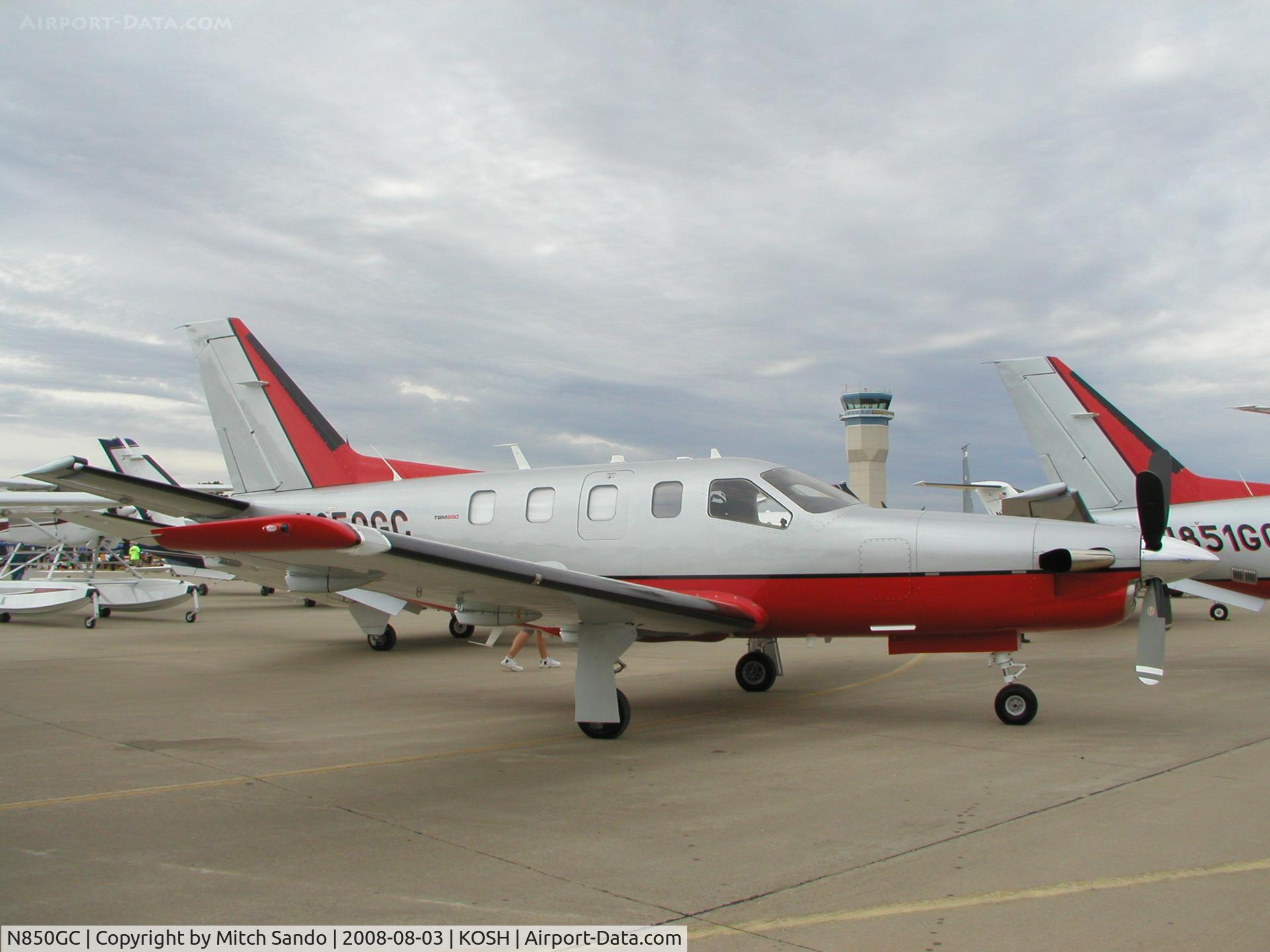 N850GC, 2008 Socata TBM-700 C/N 441, EAA AirVenture 2008.