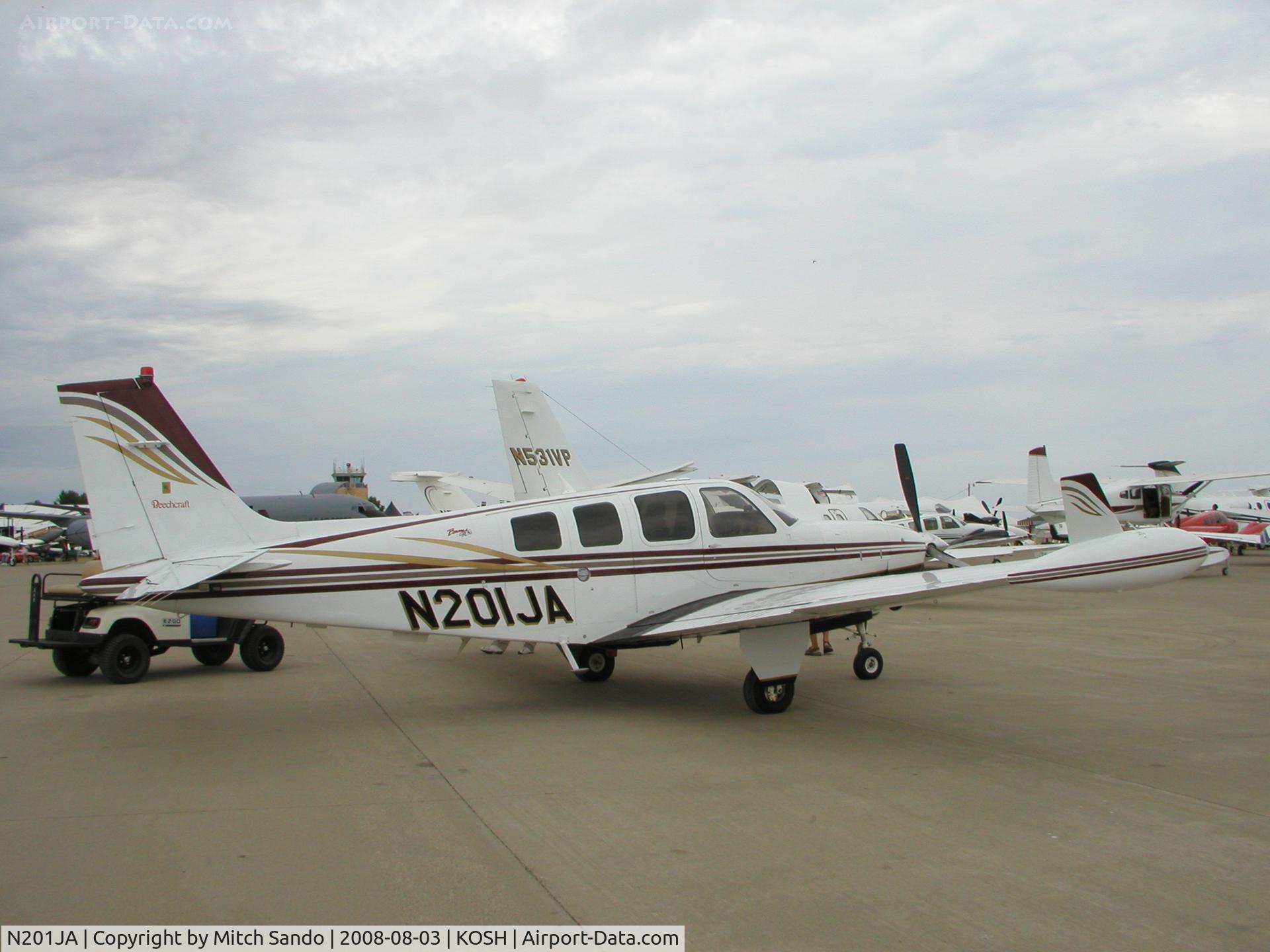 N201JA, Raytheon A36 C/N E-3501, EAA AirVenture 2008.