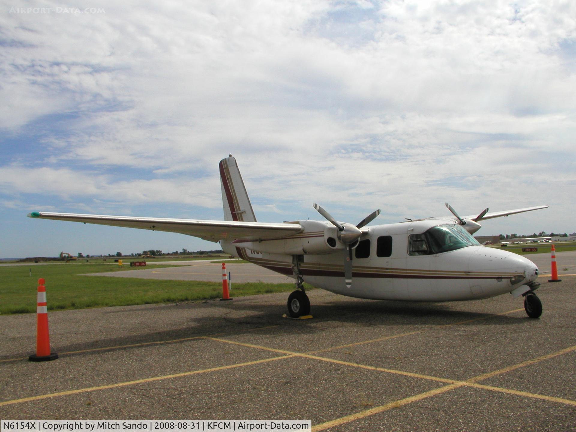 N6154X, 1960 Aero Commander 500-B C/N 500B-983-24, Parked on the ramp at Thunderbird.