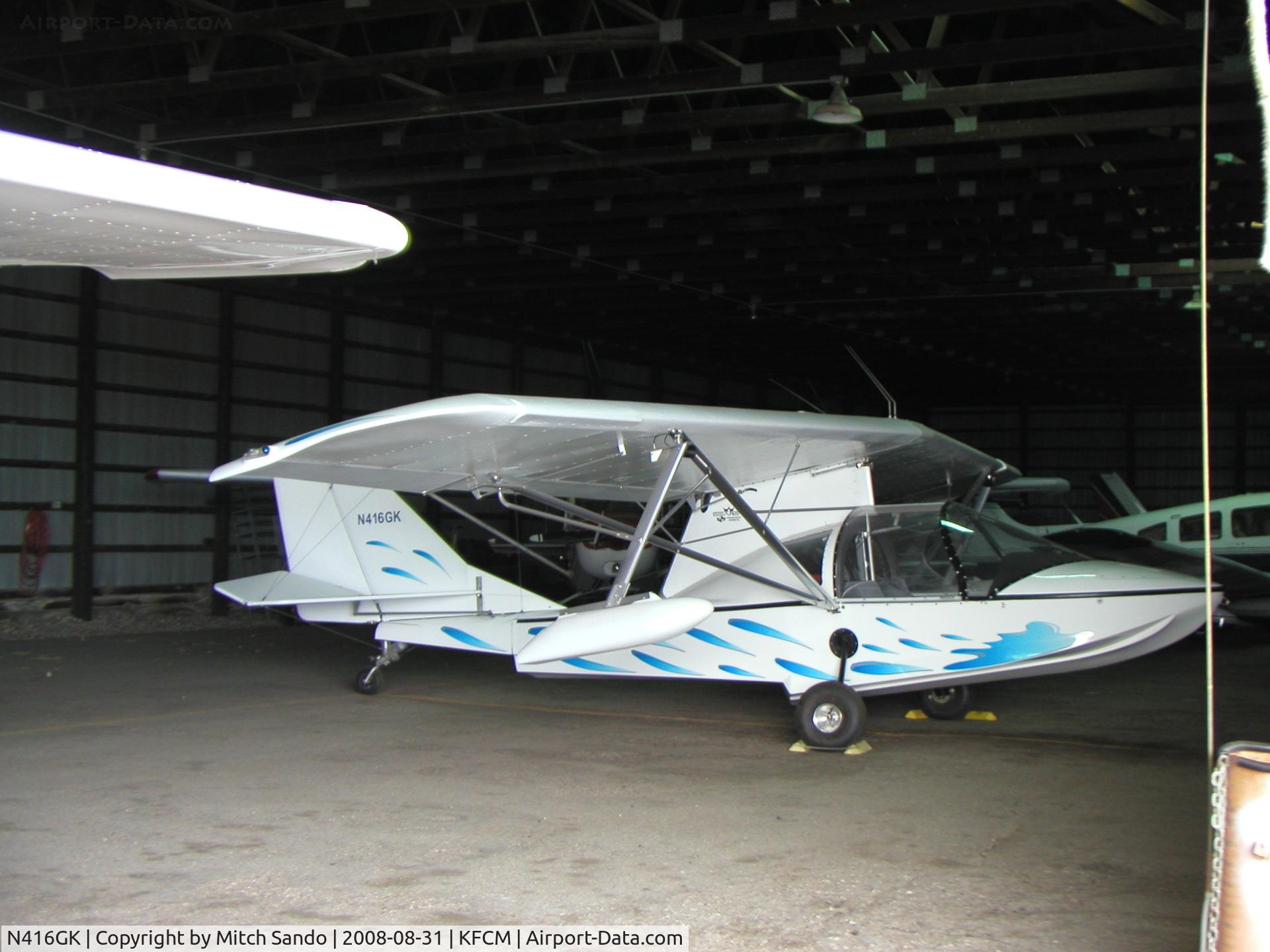 N416GK, Progressive Aerodyne Searey C/N 1MK416C, Parked inside the hangars at Thunderbird.