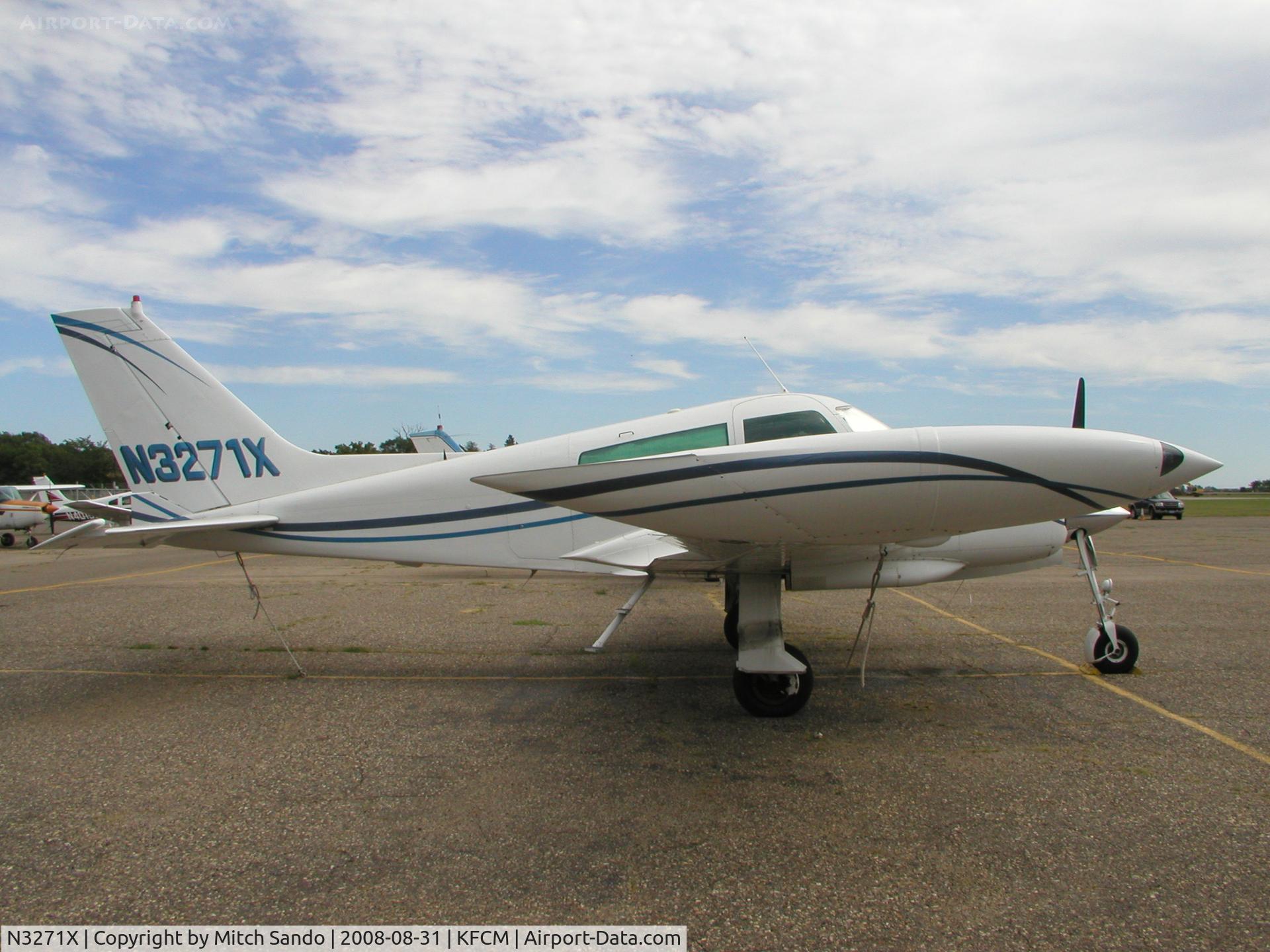 N3271X, 1967 Cessna 310L C/N 310L-0121, Parked on the ramp at Thunderbird.