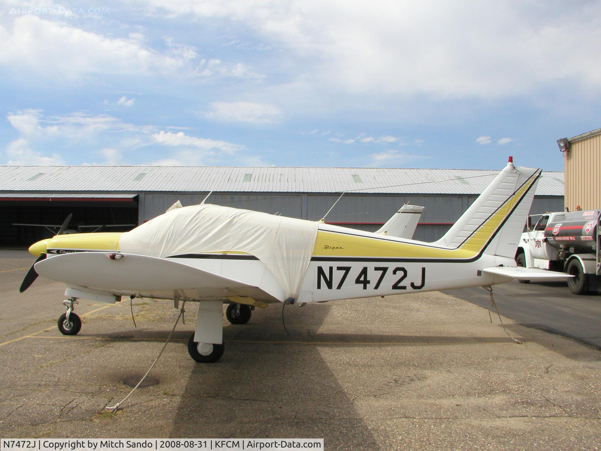 N7472J, 1968 Piper PA-28R-180 Cherokee Arrow C/N 28R-30826, Parked on the ramp at Thunderbird.