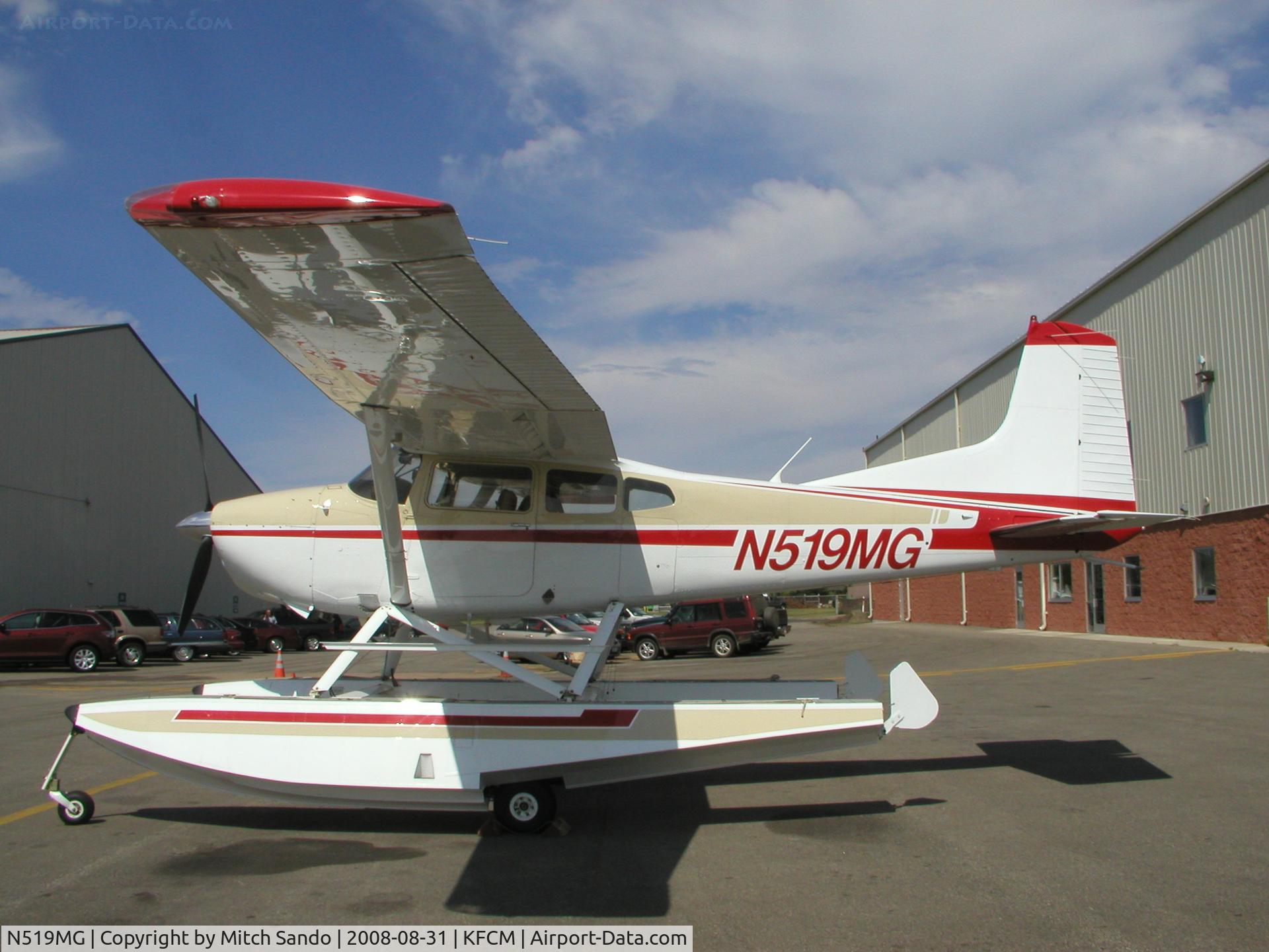 N519MG, 1983 Cessna A185F Skywagon 185 C/N 18504413, Parked on the ramp at ASI Jet Center.