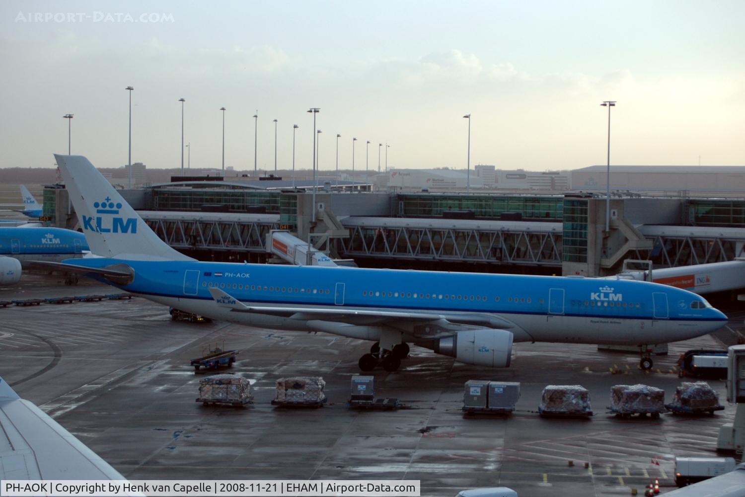 PH-AOK, 2007 Airbus A330-203 C/N 834, KLM A330 at its home base