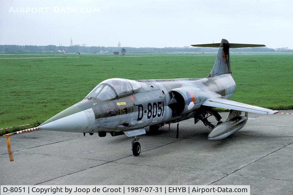 D-8051, Lockheed F-104G Starfighter C/N 683-8051, After closure of Ypenburg the base has been transformed to a residential area. And the Starfighter has gone...