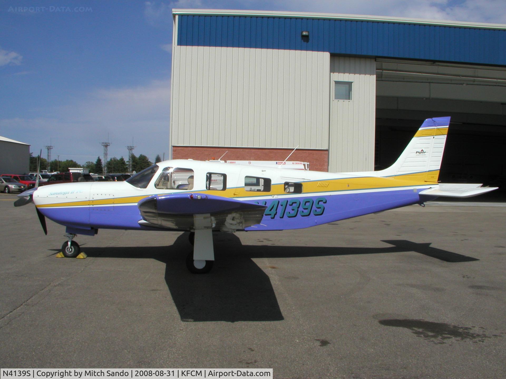 N4139S, 1999 Piper PA-32R-301T Turbo Saratoga C/N 3257099, Parked on the ramp at ASI Jet Center.