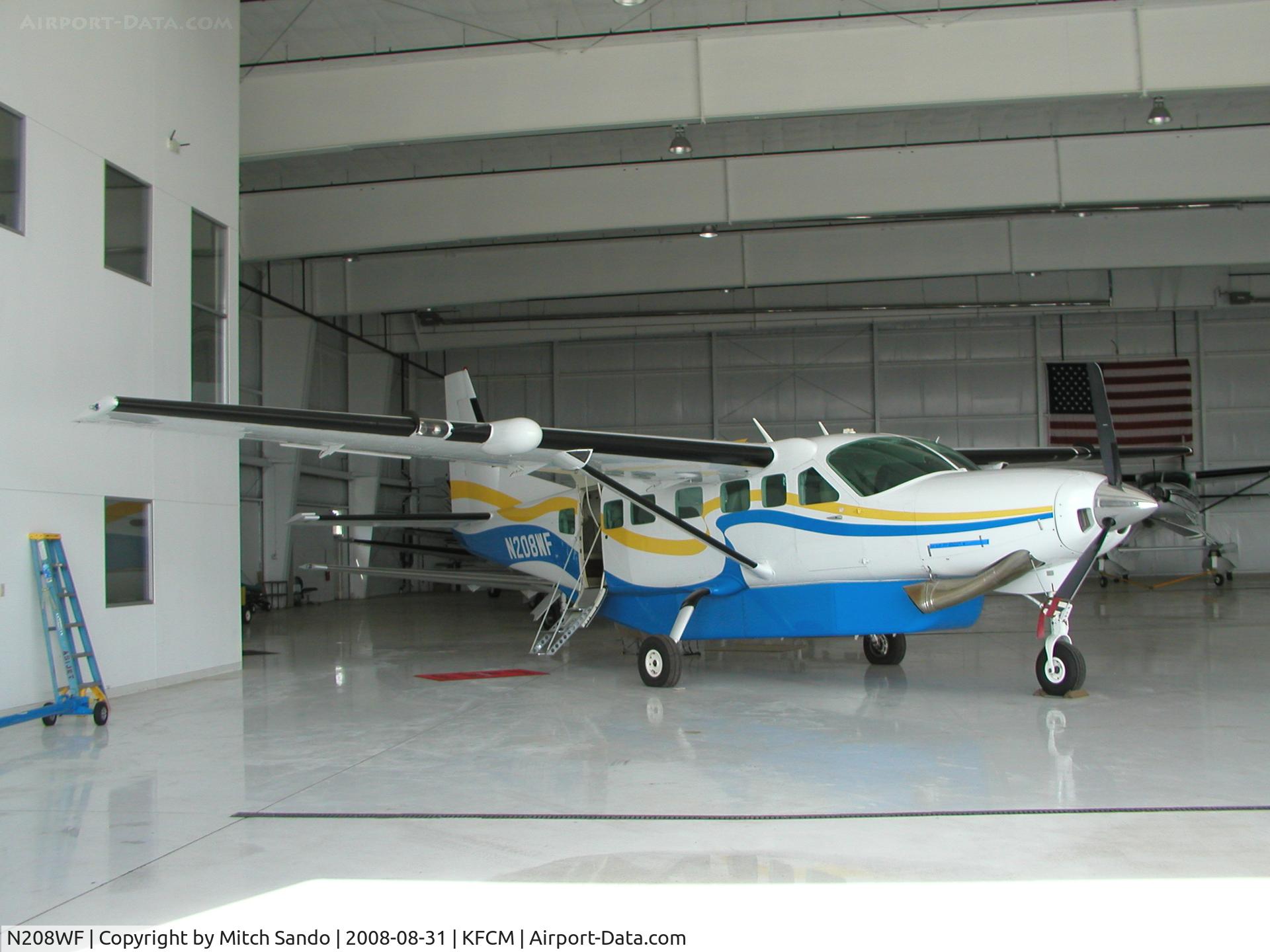 N208WF, 2003 Cessna 208B Grand Caravan C/N 208B1042, Parked inside the hangar at ASI.