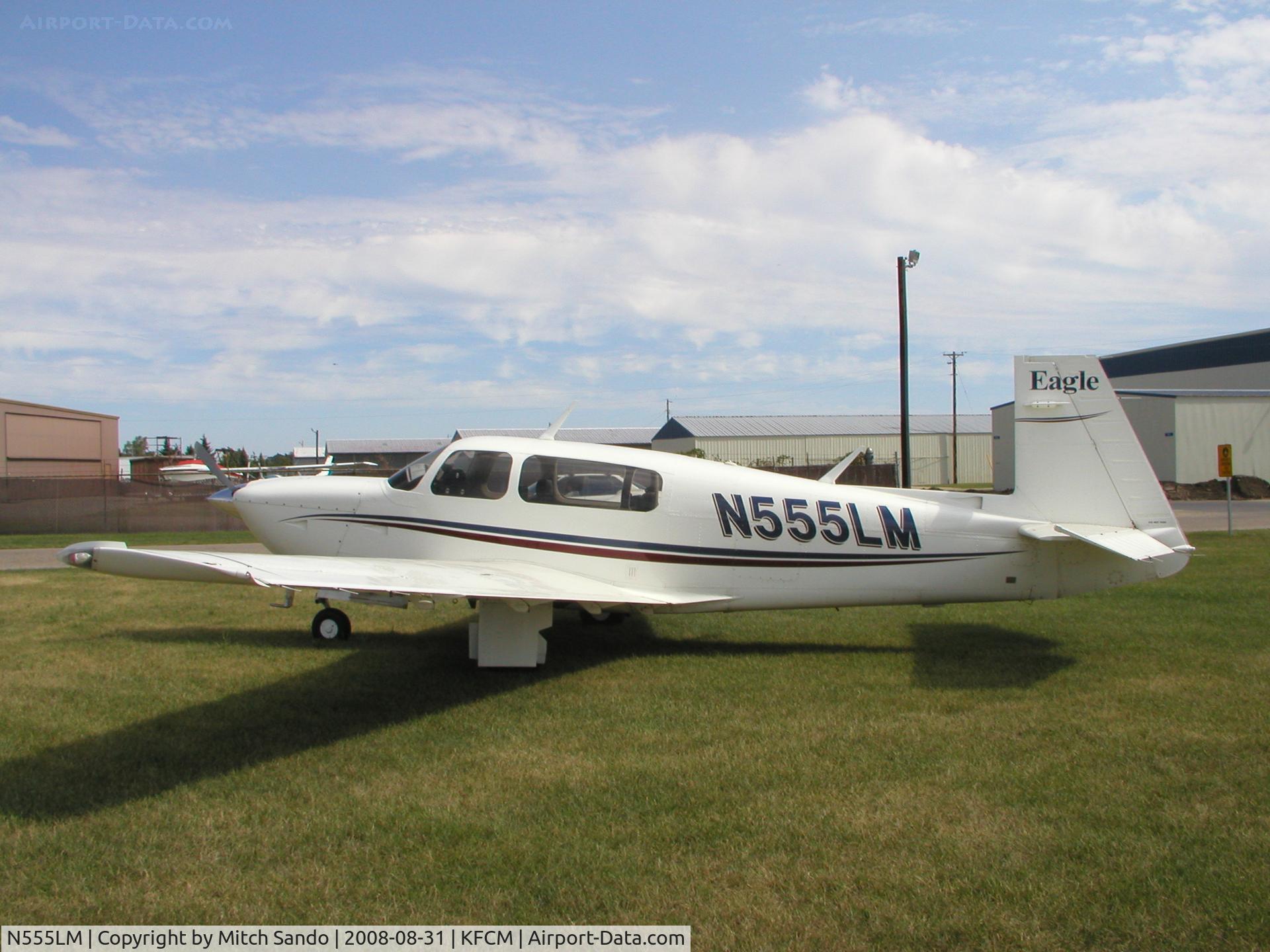 N555LM, 1999 Mooney M20S Eagle C/N 30-0009, Parked at Flying Cloud.