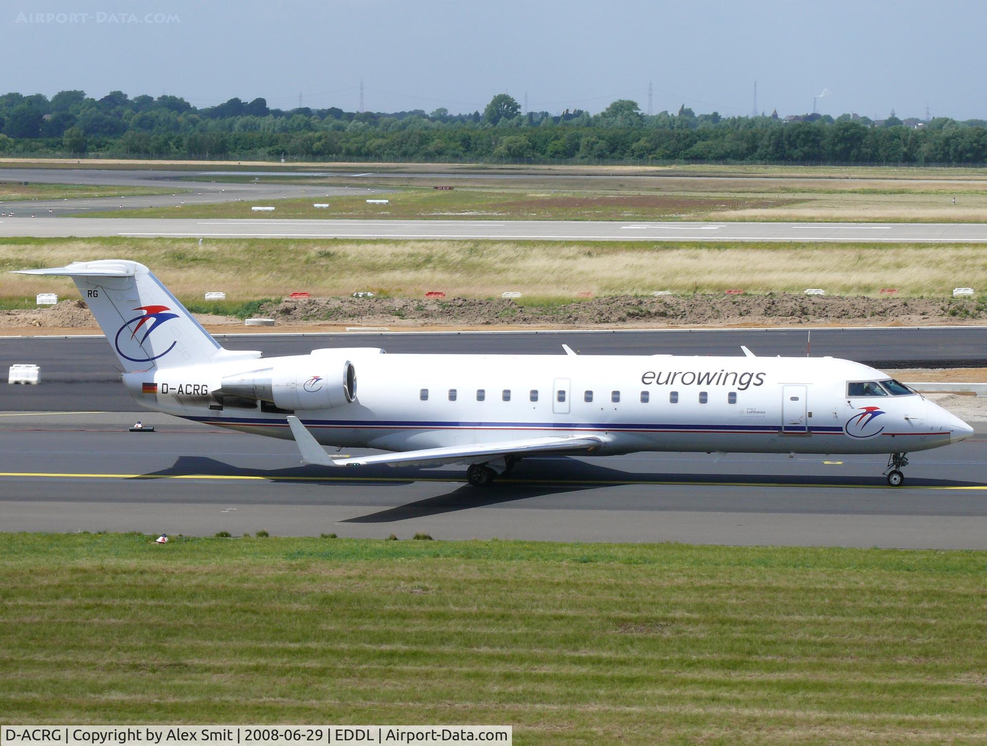 D-ACRG, 2002 Bombardier CRJ-200ER (CL-600-2B19) C/N 7630, Canadair RJ200 D-ACRG Eurowings