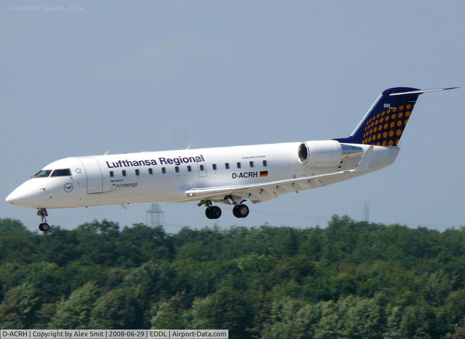 D-ACRH, 2002 Canadair CRJ-200LR (CL-600-2B19) C/N 7738, Canadair RJ200 D-ACRH Lufthansa Regional