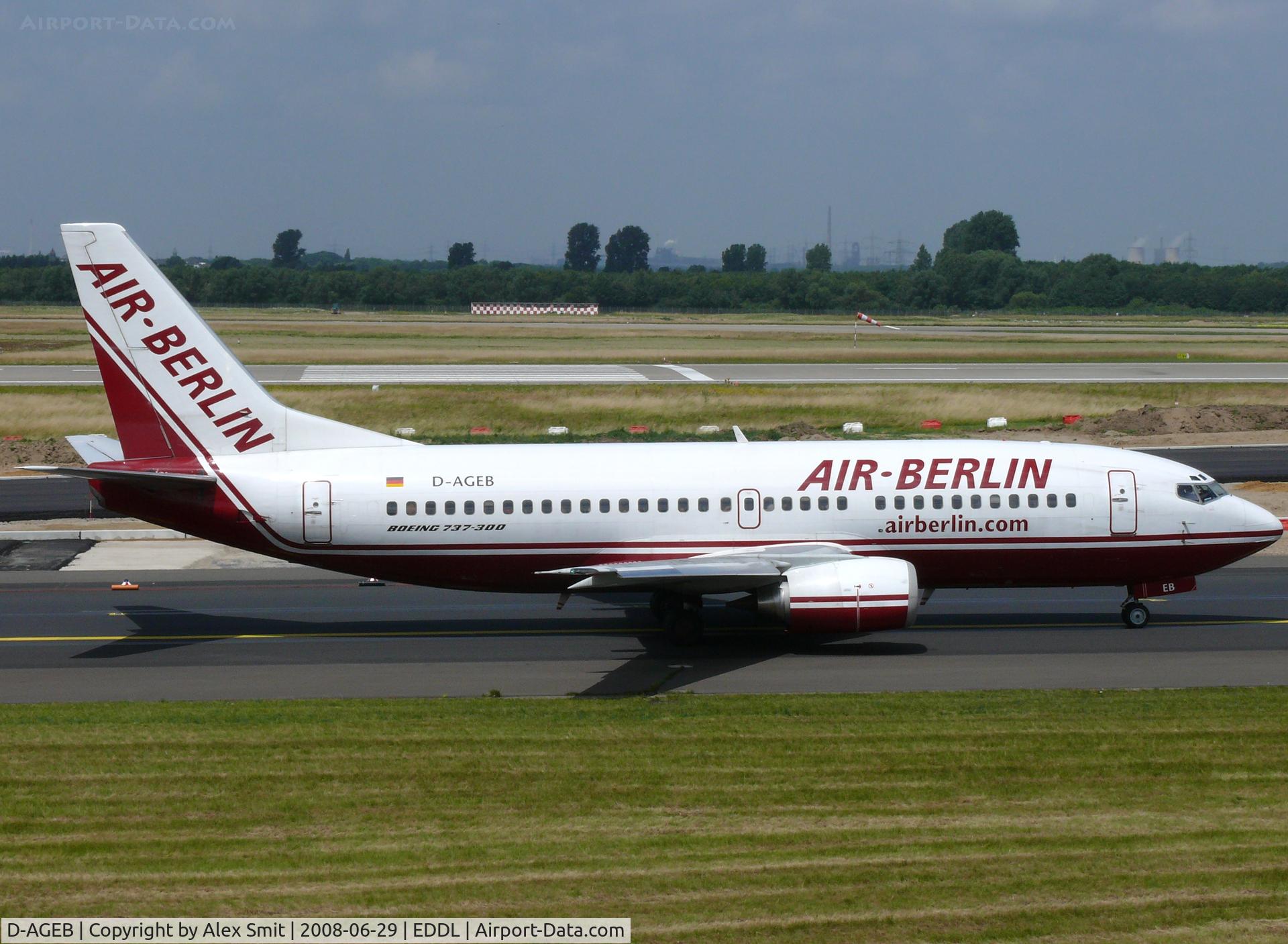 D-AGEB, 1989 Boeing 737-35B C/N 23971, Boeing B737-322 D-AGEB Air Berlin