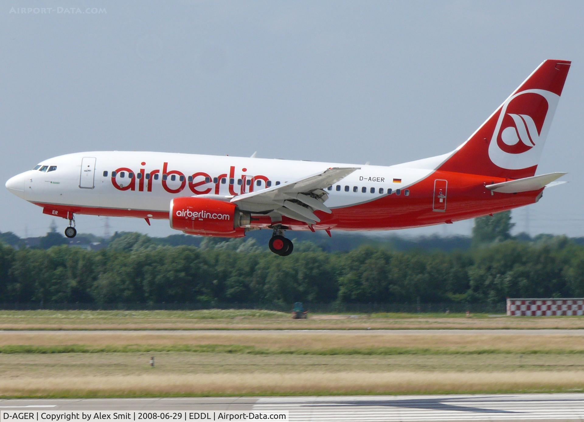 D-AGER, 1998 Boeing 737-75B C/N 28107, Boeing B737-75B D-AGER Air Berlin