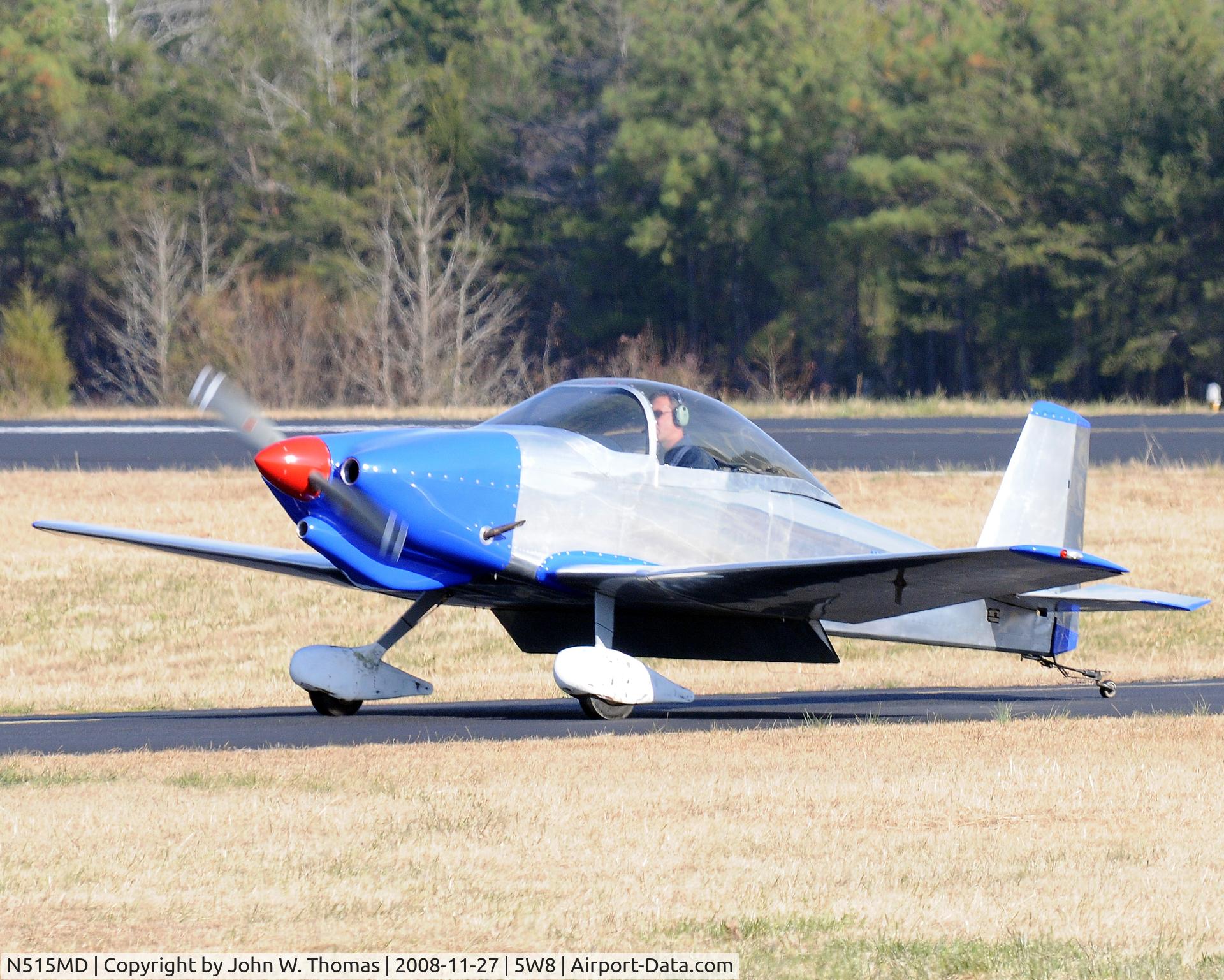 N515MD, 2003 Bushby Mustang II C/N 1961, Arriving runway 22