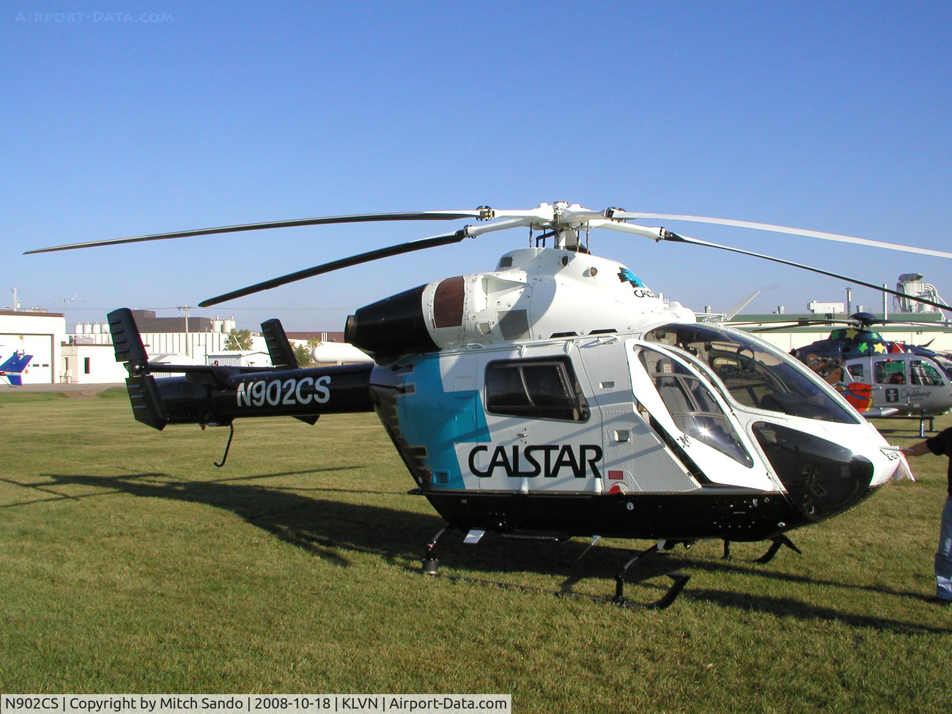 N902CS, 2007 MD Helicopters MD-900 Explorer C/N 900-00123, Staging at Airlake before flying to the Minneapolis Convention Center for the 2008 Air Medical Transport Conference.