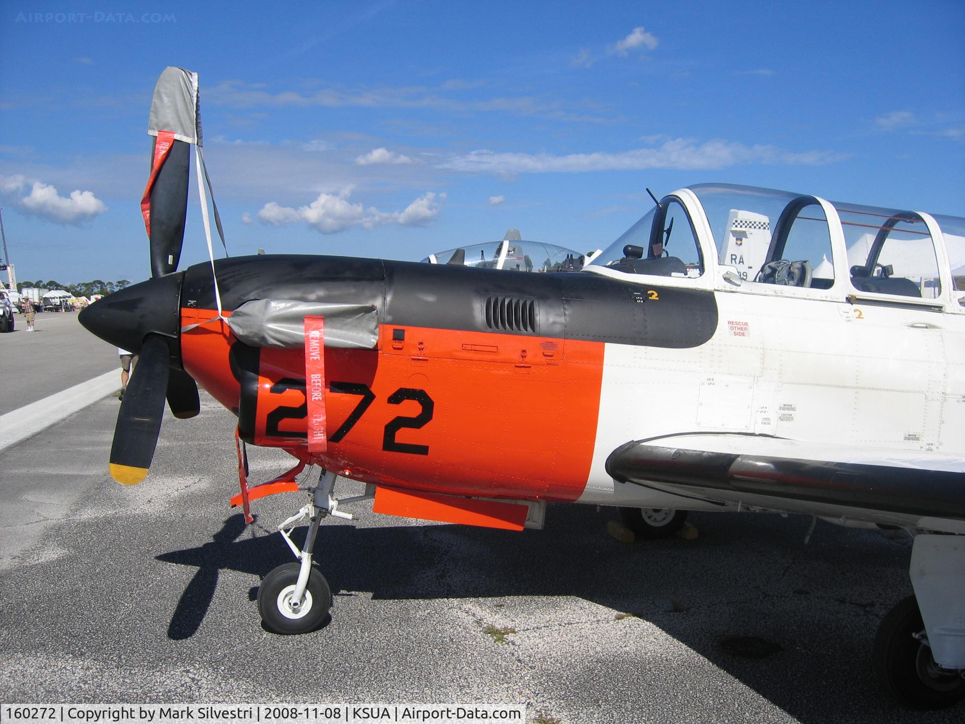 160272, Beech T-34C Turbo Mentor C/N GL-8, 2008 Stuart, FL Airshow