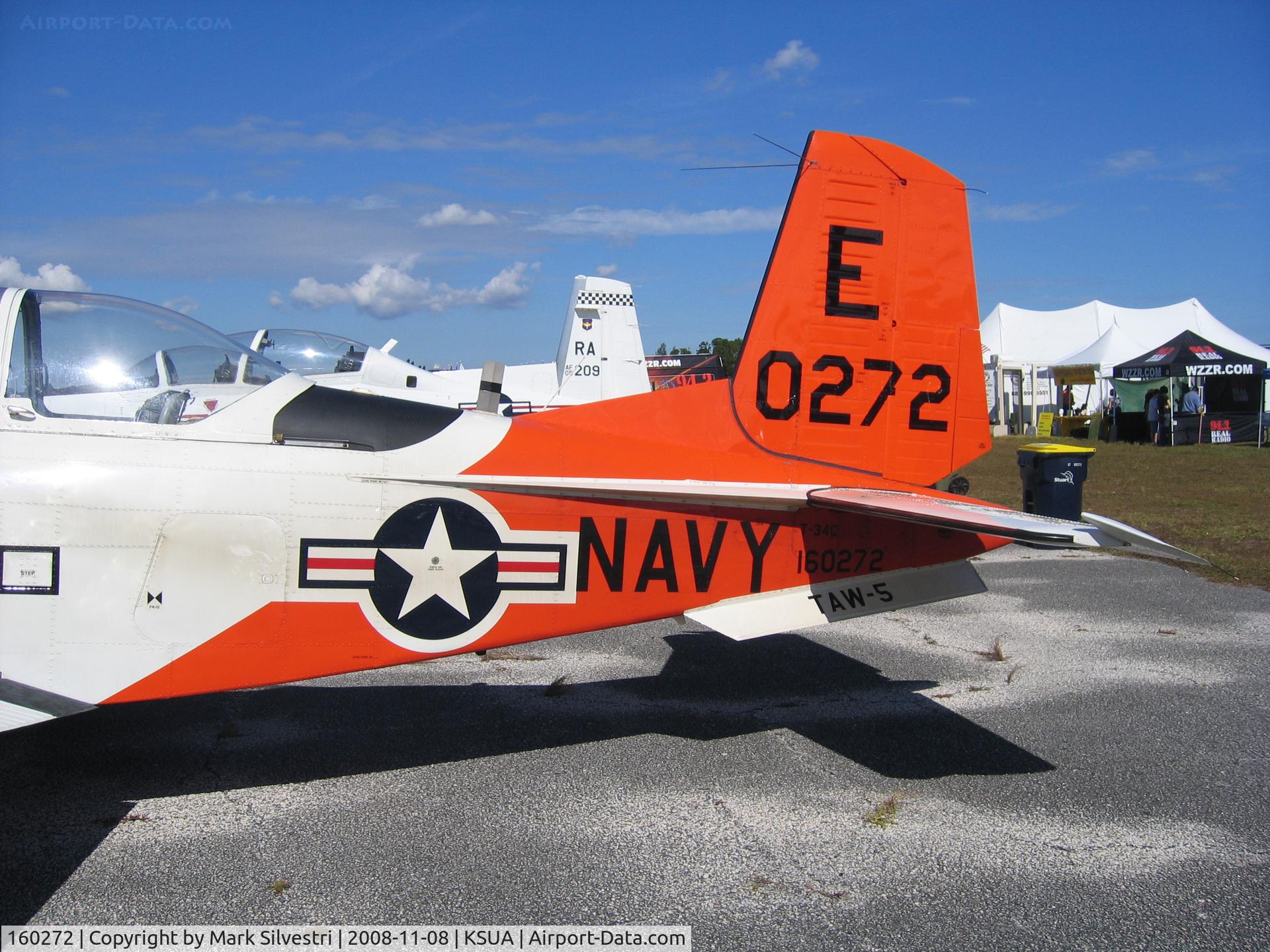 160272, Beech T-34C Turbo Mentor C/N GL-8, 2008 Stuart, FL Airshow