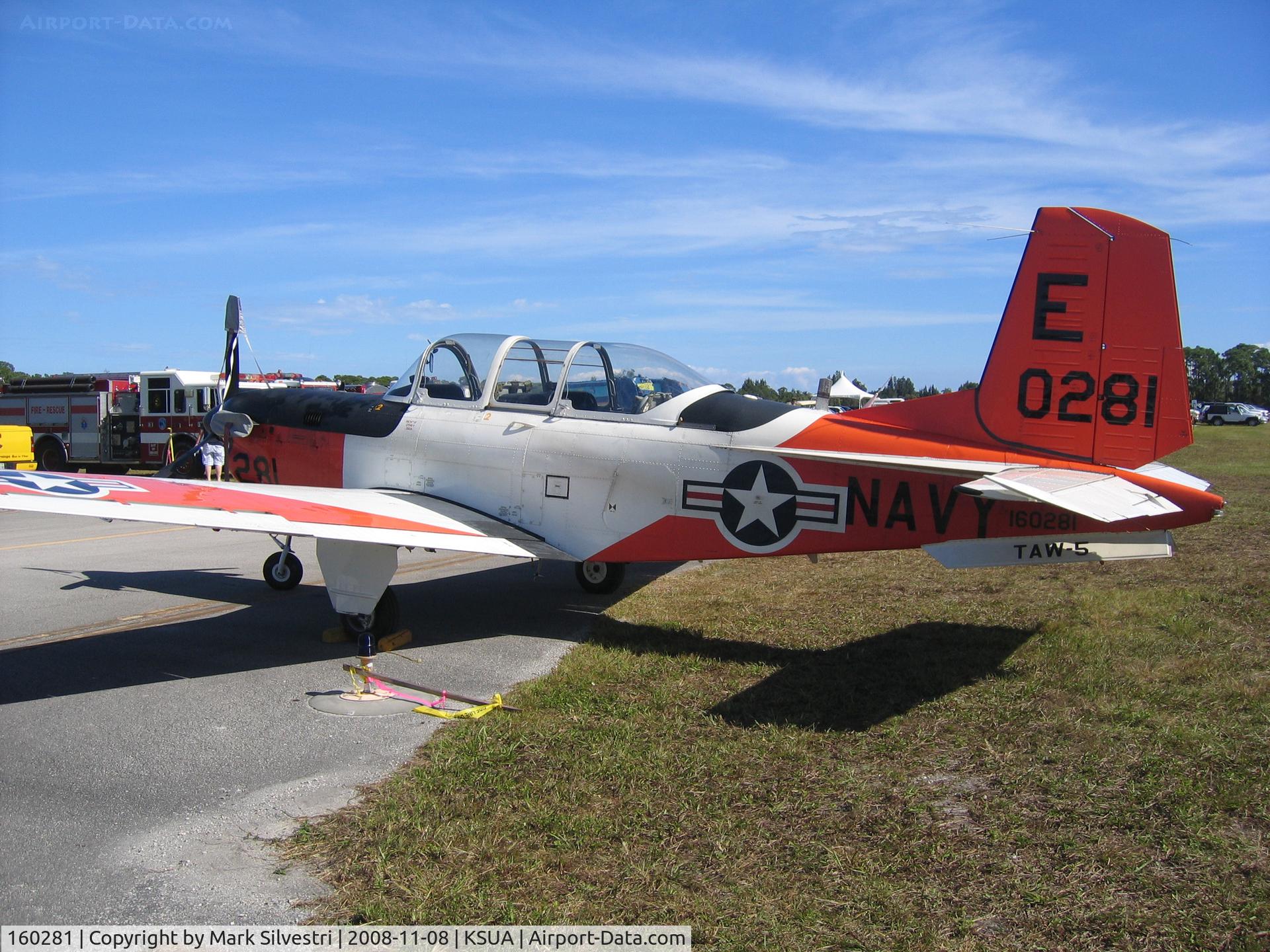 160281, Beech T-34C Turbo Mentor C/N GL-17, 2008 Stuart, FL Airshow