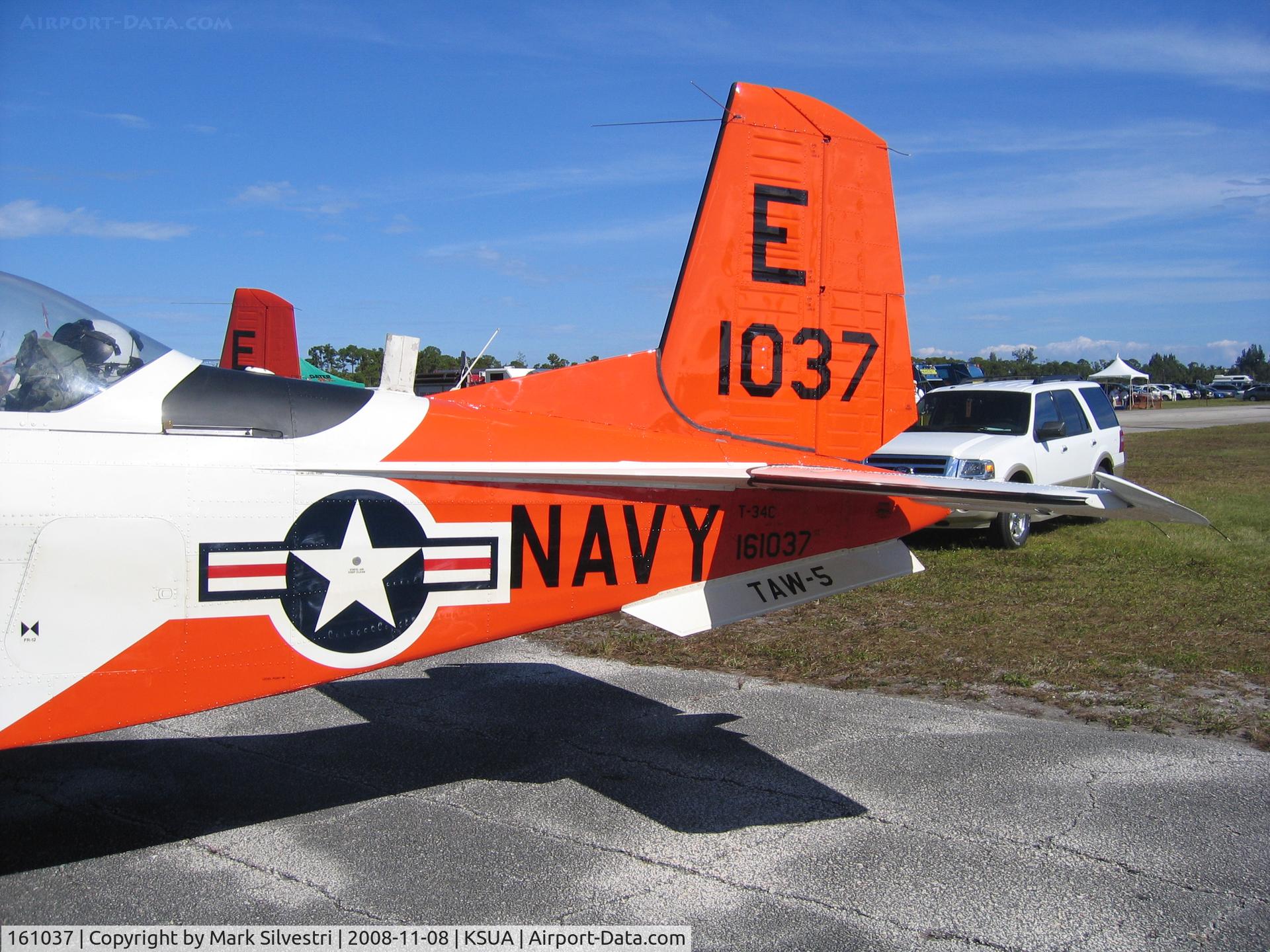 161037, Beech T-34C Turbo Mentor C/N GL-165, 2008 Stuart, FL Airshow