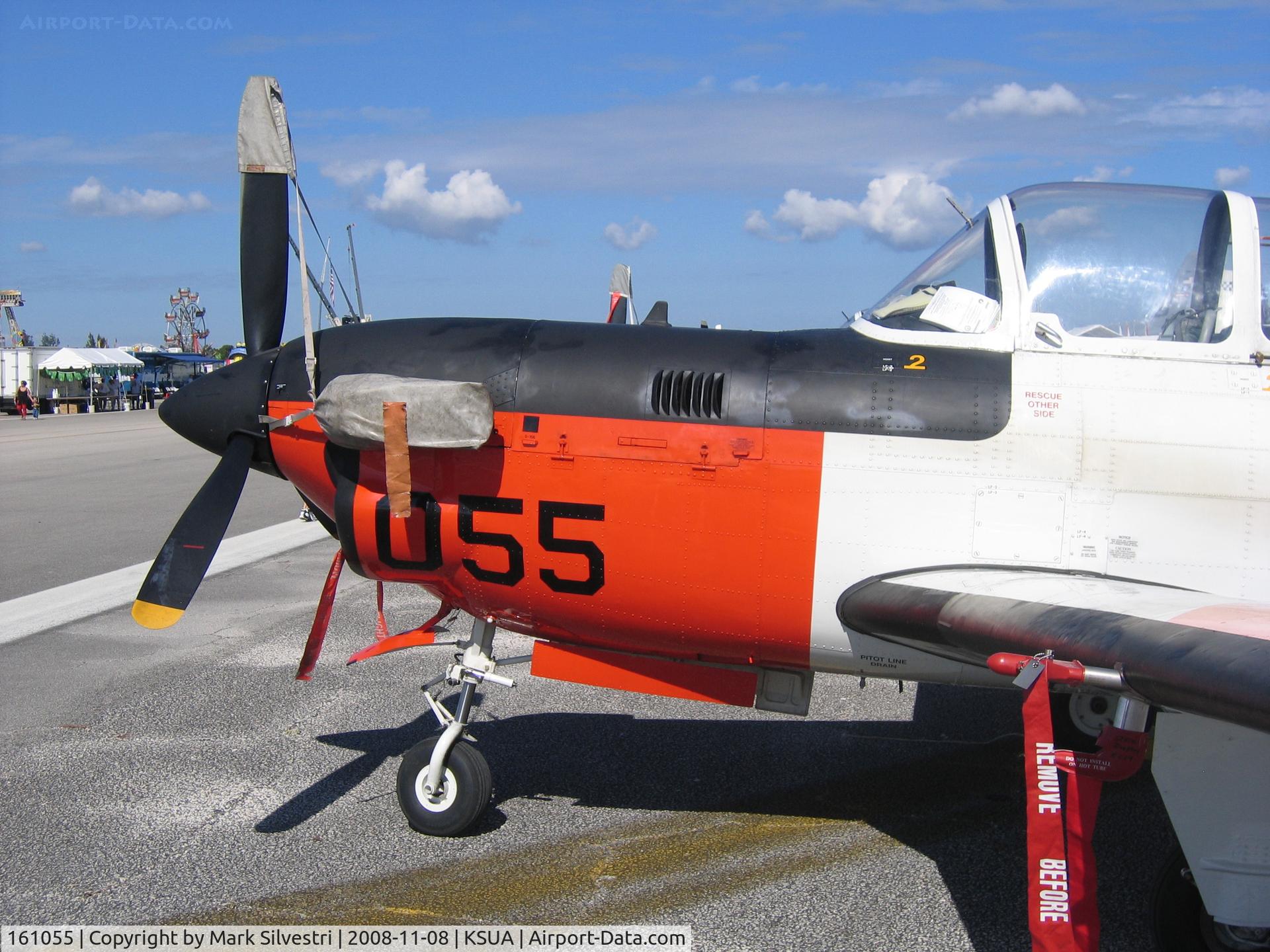 161055, Beech T-34C Turbo Mentor C/N GL-183, 2008 Stuart, FL Airshow
